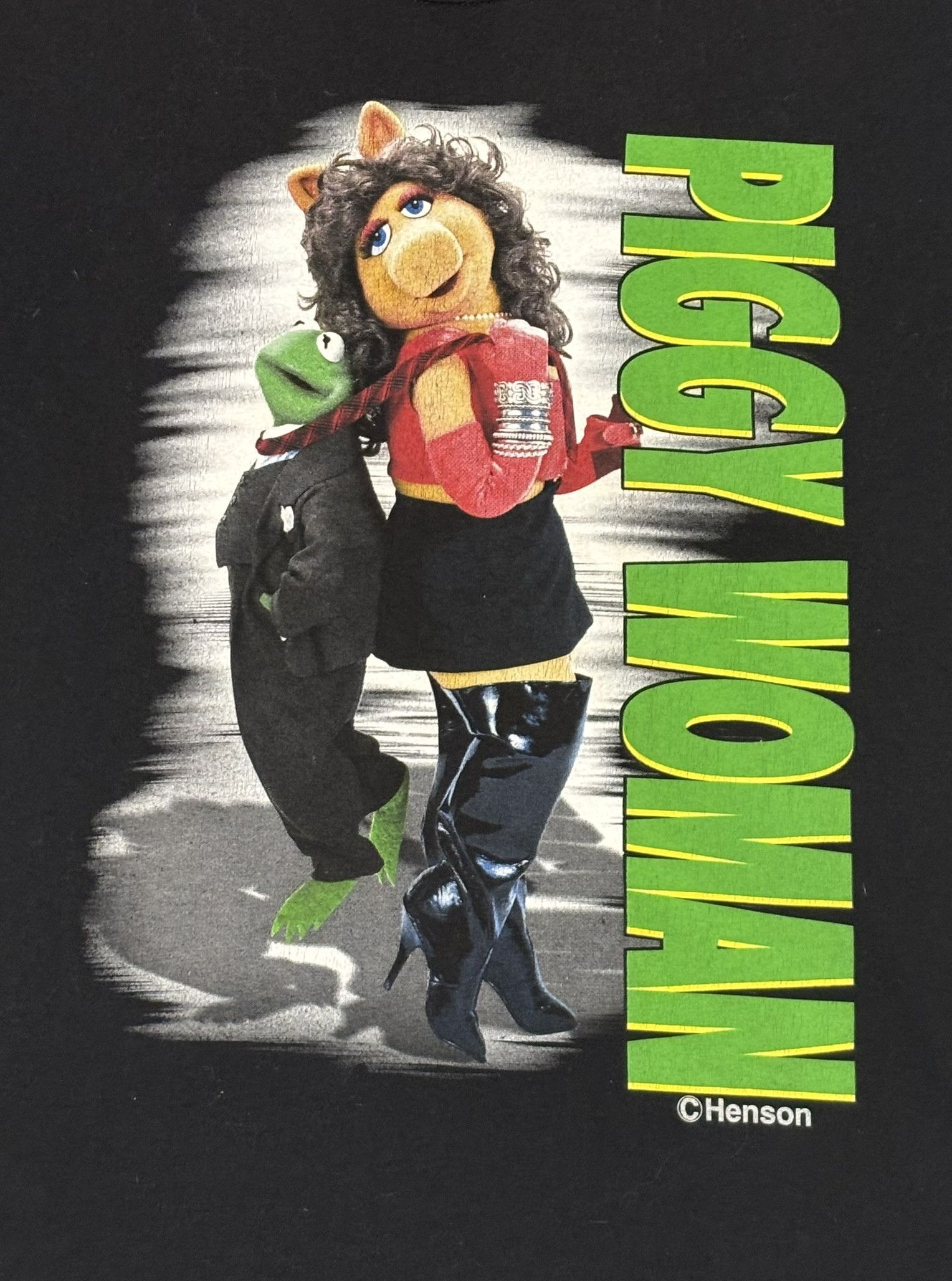Fruit Of The Loom Piggy Woman Kermit Collection 1994 Screen Stars vintage Size US XL / EU 56 / 4 - 7 Thumbnail