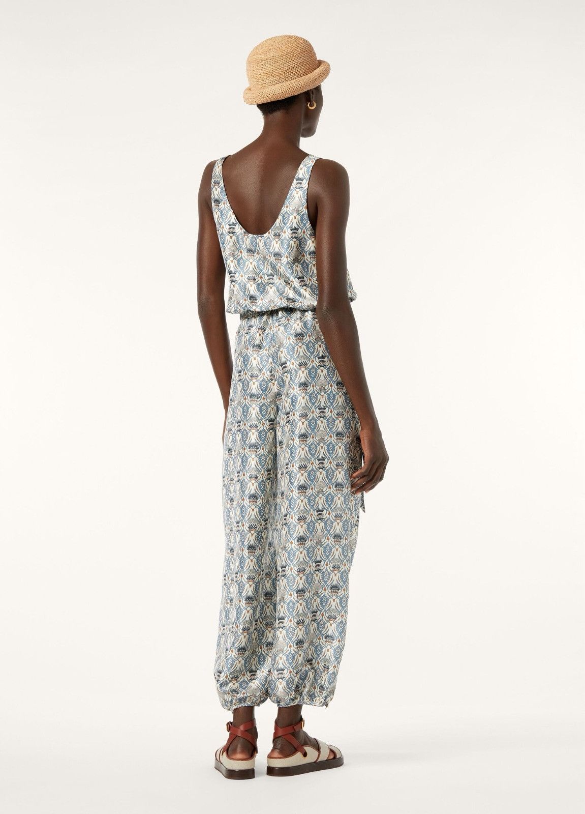 Loro Piana o1srvl11e0526 FAP8334 Nadia Jumpsuit in Multicolor Size 28" / US 6 / IT 42 - 6 Thumbnail