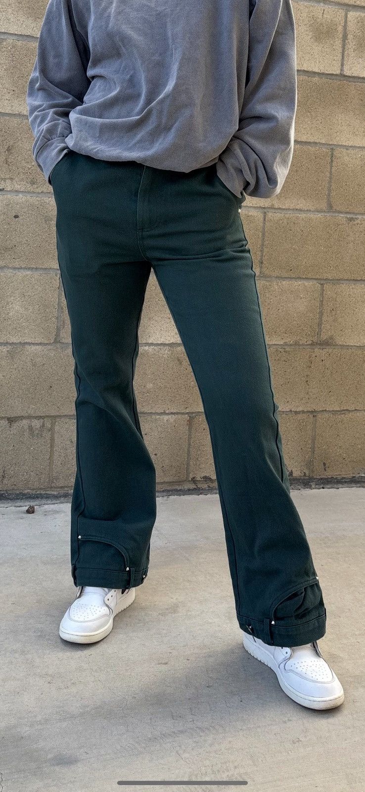 Vintage Editorial Department Men’s Teal Jeans Size US 32 / EU 48 - 1 Thumbnail