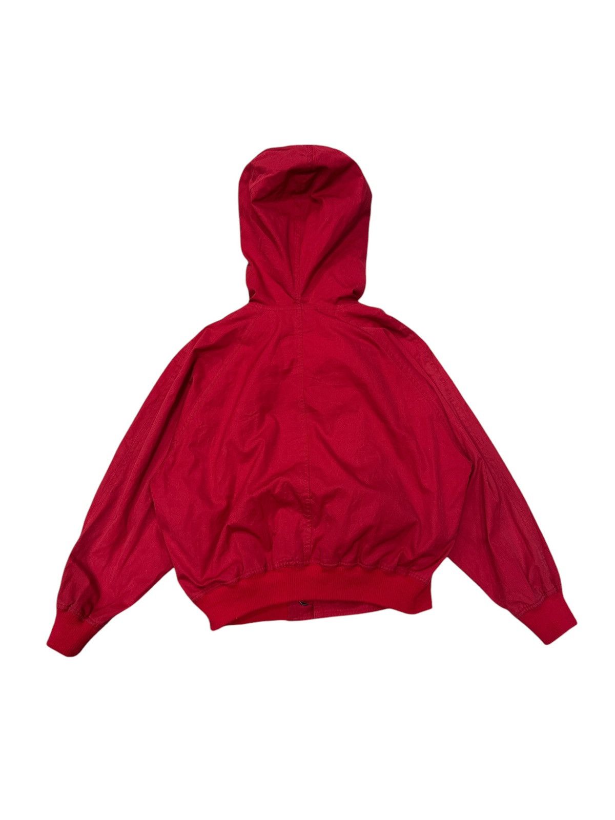 Issey Miyake 1980s I.S ISSEY MIYAKE HOODIE FIERY RED BOMBER JACKET Size US M / EU 48-50 / 2 - 3 Thumbnail