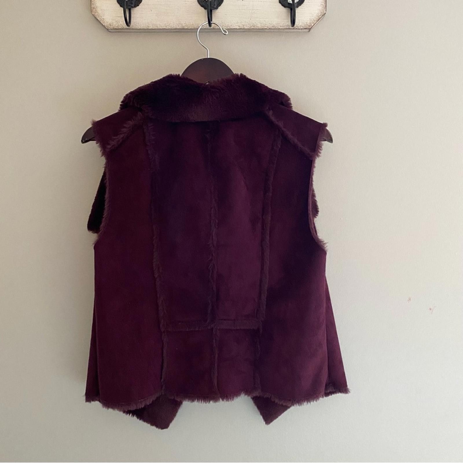 Other WHMB Shearling Vest in Cabernet Faux Suede and Faux Fur Size M / US 6-8 / IT 42-44 - 5 Thumbnail