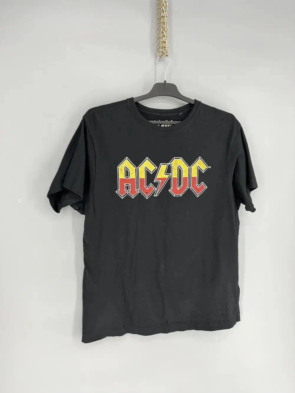 Band Tees × Vintage Vintage Y2K AC/DC ACDC Black In Evrope Tour Big Logo Size US M / EU 48-50 / 2 - 2 Thumbnail
