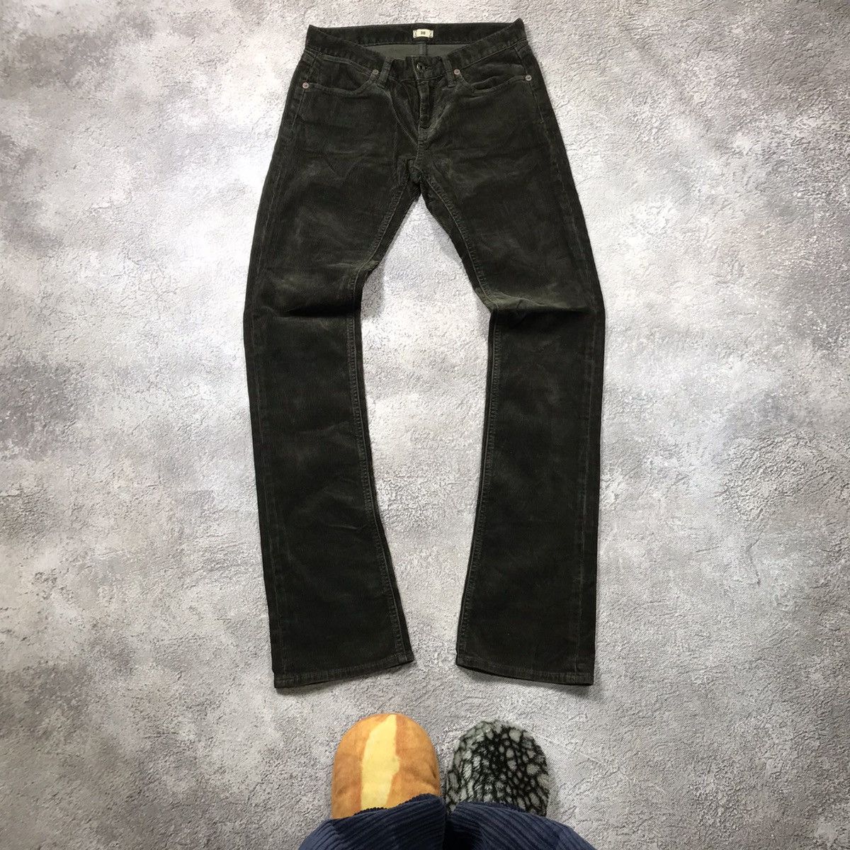 Vintage Vintage Y2K Low Rise Baggy Velvet Pants Grunge Swag Faded 26 Size 26" / US 2 / IT 38 - 1 Thumbnail