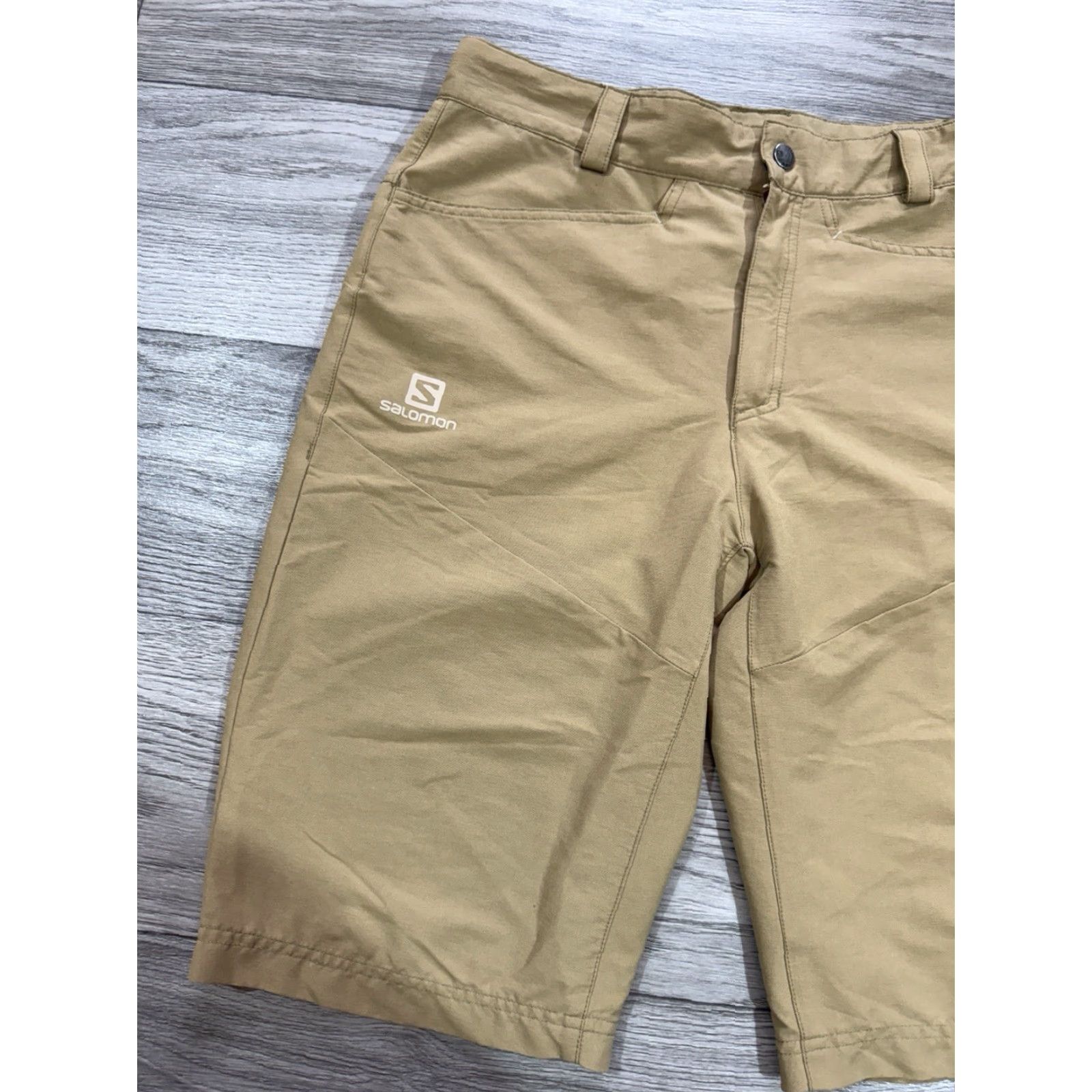 Salomon VINTAGE Salomon Outdoor Hiking Shorts Men Regular 32 Beige Outdoor Athletic 90s? Size US 32 / EU 48 - 6 Thumbnail