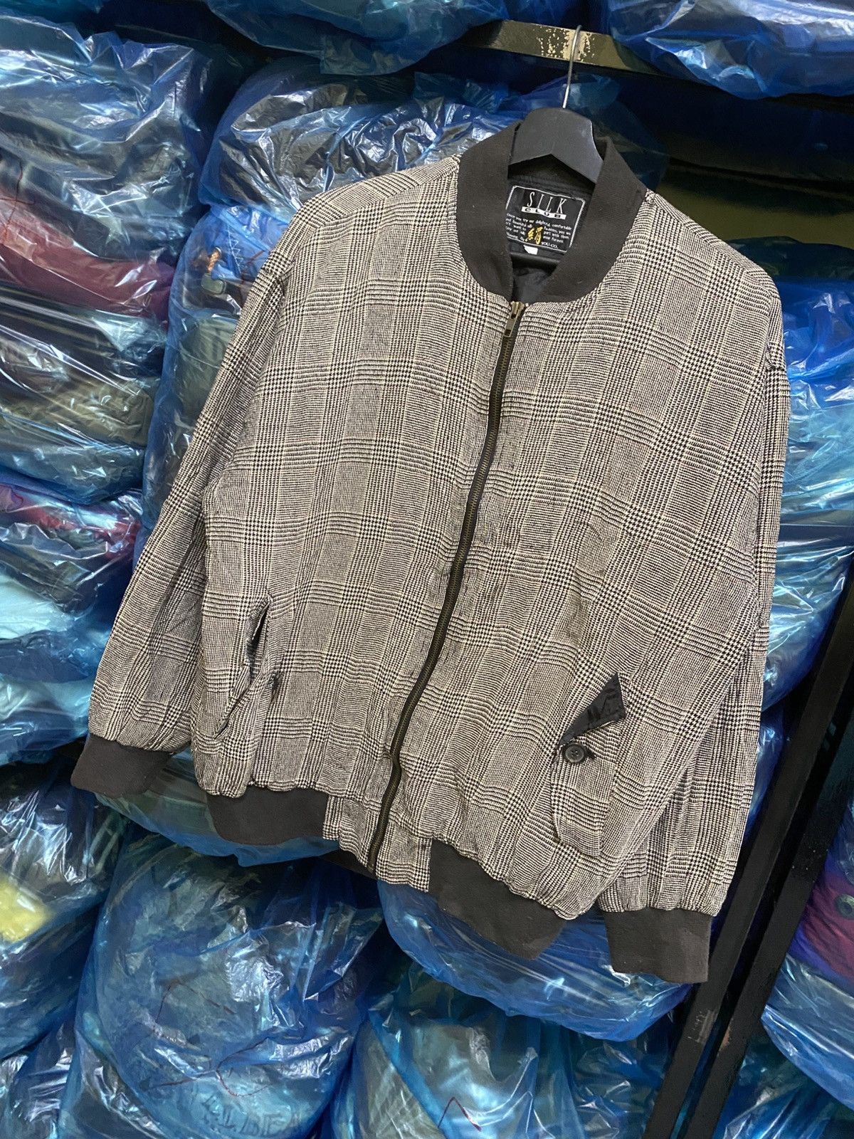 Vintage VINTAGE 80S SILK CLUB PLAID JACKET MADE IN JAPAN Size US L / EU 52-54 / 3 - 2 Thumbnail