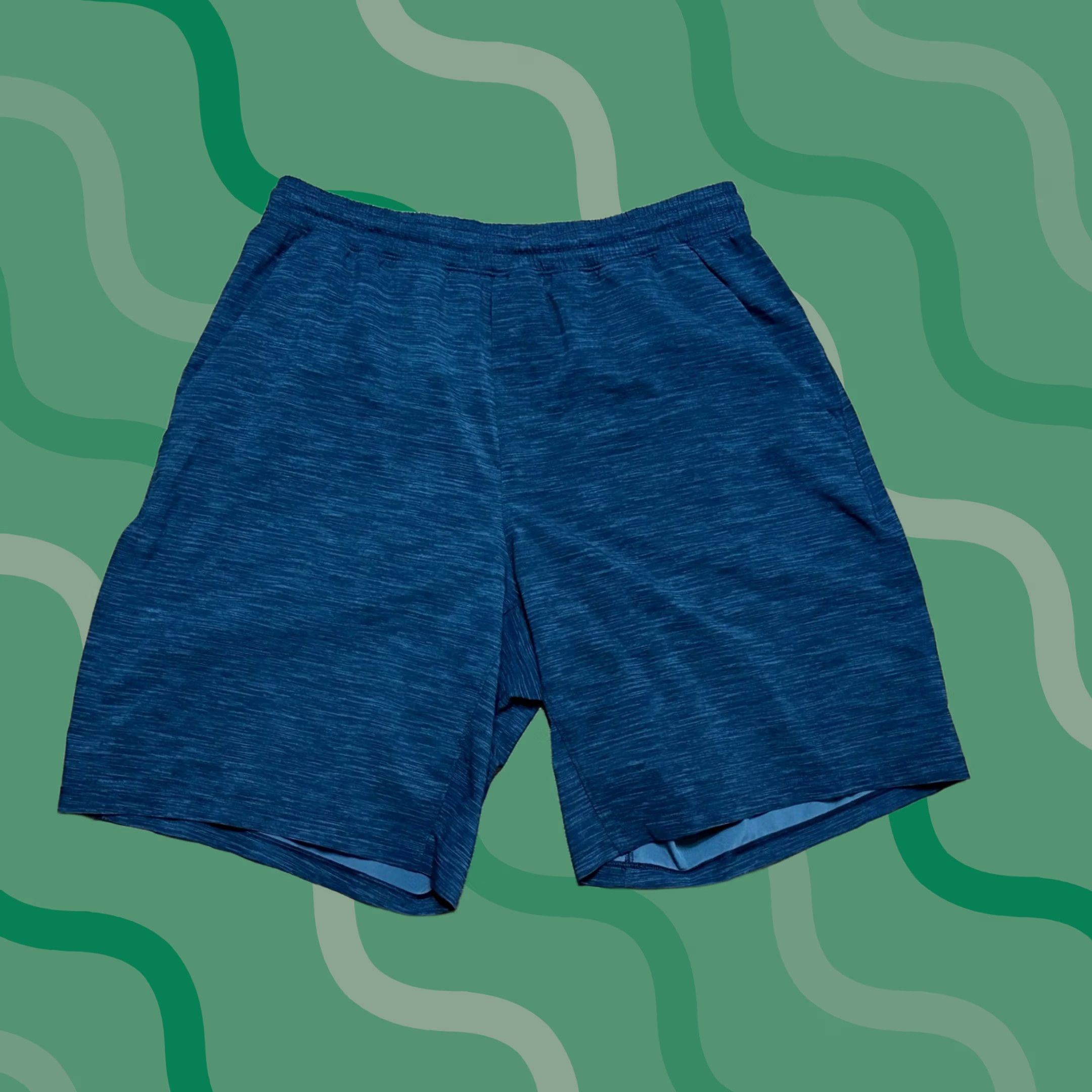 Lululemon Lululemon Pace Breaker Linerless 9" Athletic Training Shorts Blue Mens L Size US 33 - 1 Thumbnail