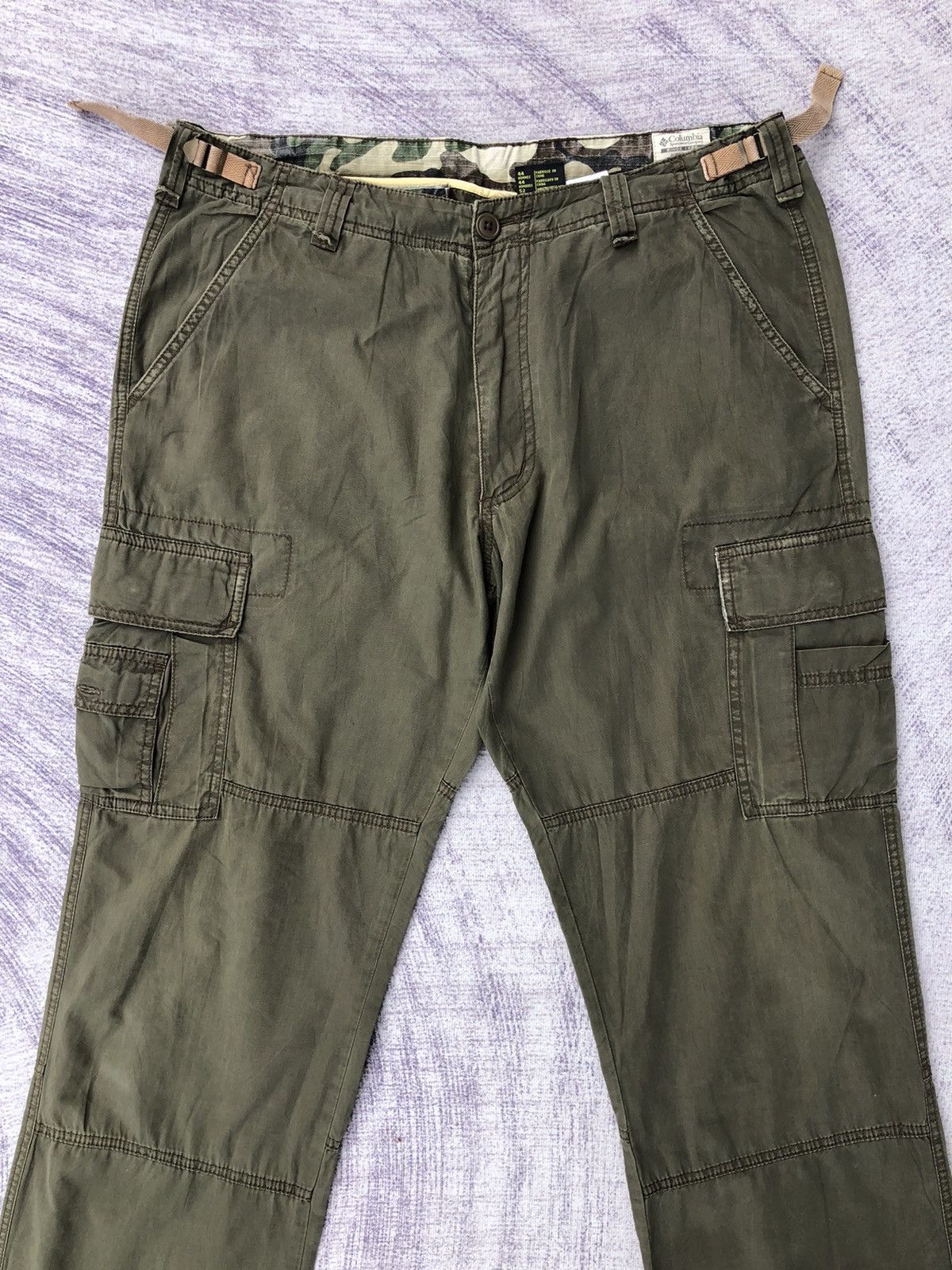 Columbia Columbia Green Cargo Multi-Pocket Tectical Pants Size US 33 - 2 Thumbnail