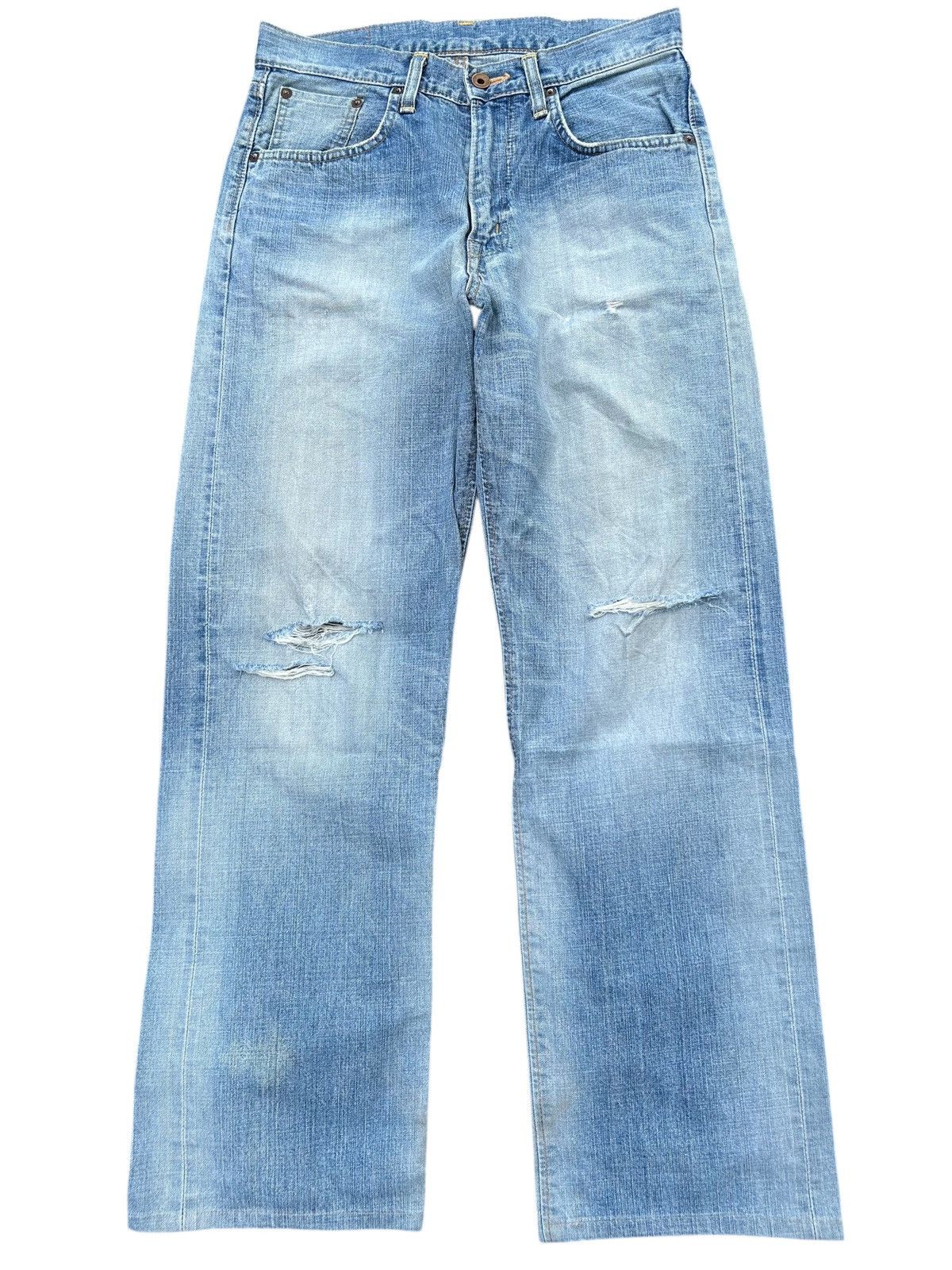 Japanese Brand × Kapital × Vintage Edwin Selvedge Distressed Denim Jeans Faded Size US 29 - 1 Thumbnail