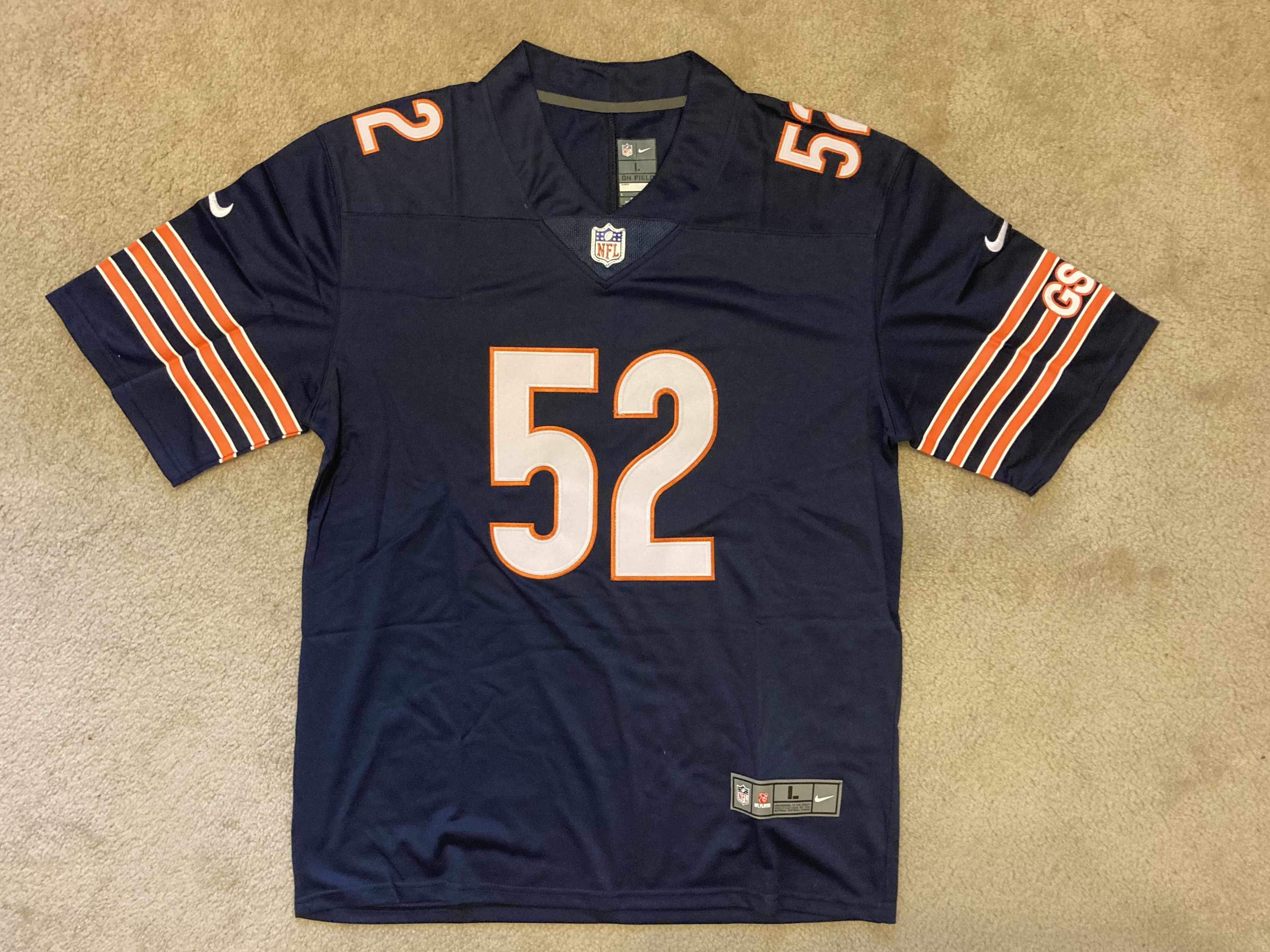 NFL Football Chicago Bears Khalil Mack 52 Sewn Jersey XXL 3XL 