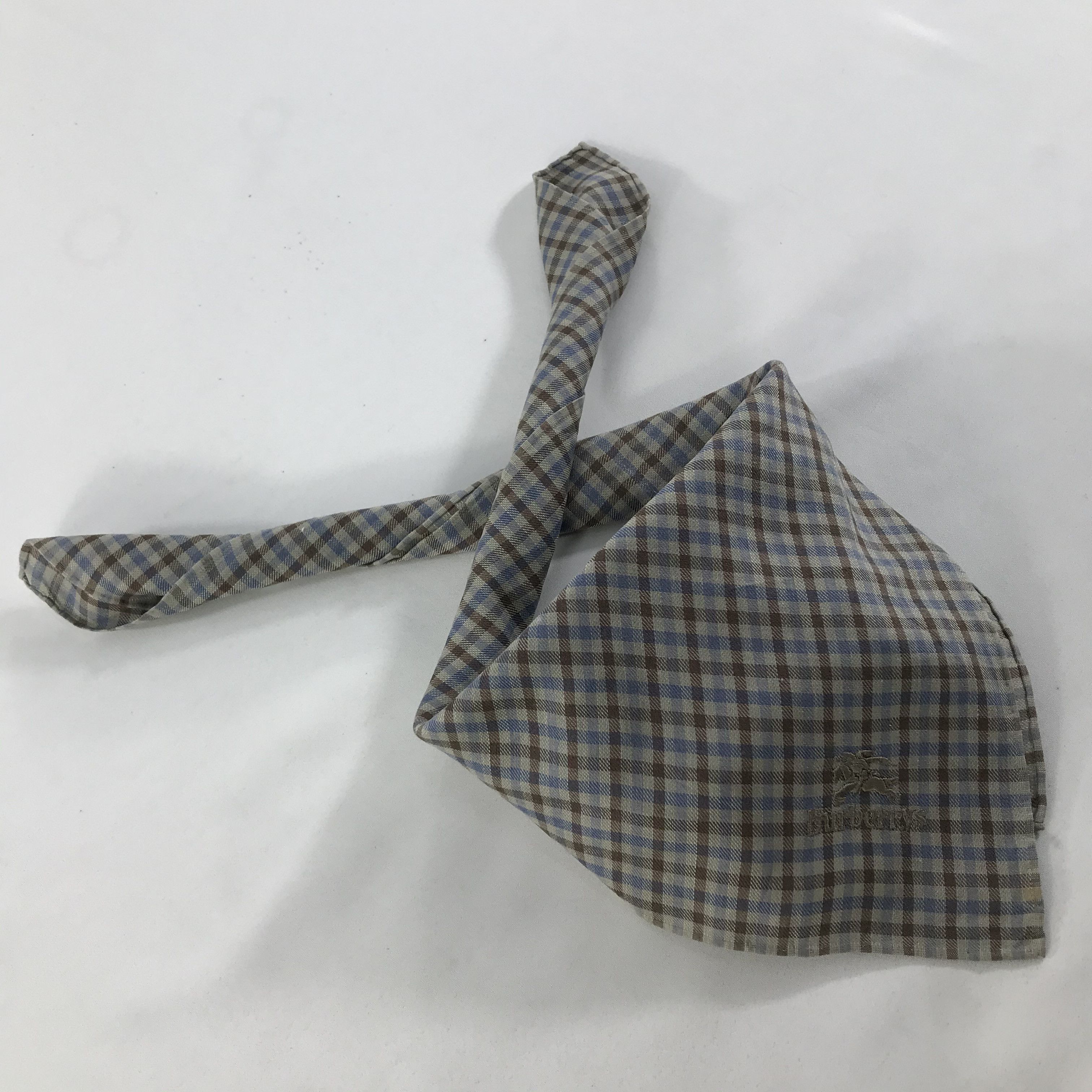 Burberry × Vintage Burberry Bandana / Handkerchief / Neckerchief - S1354 Size ONE SIZE - 4 Thumbnail