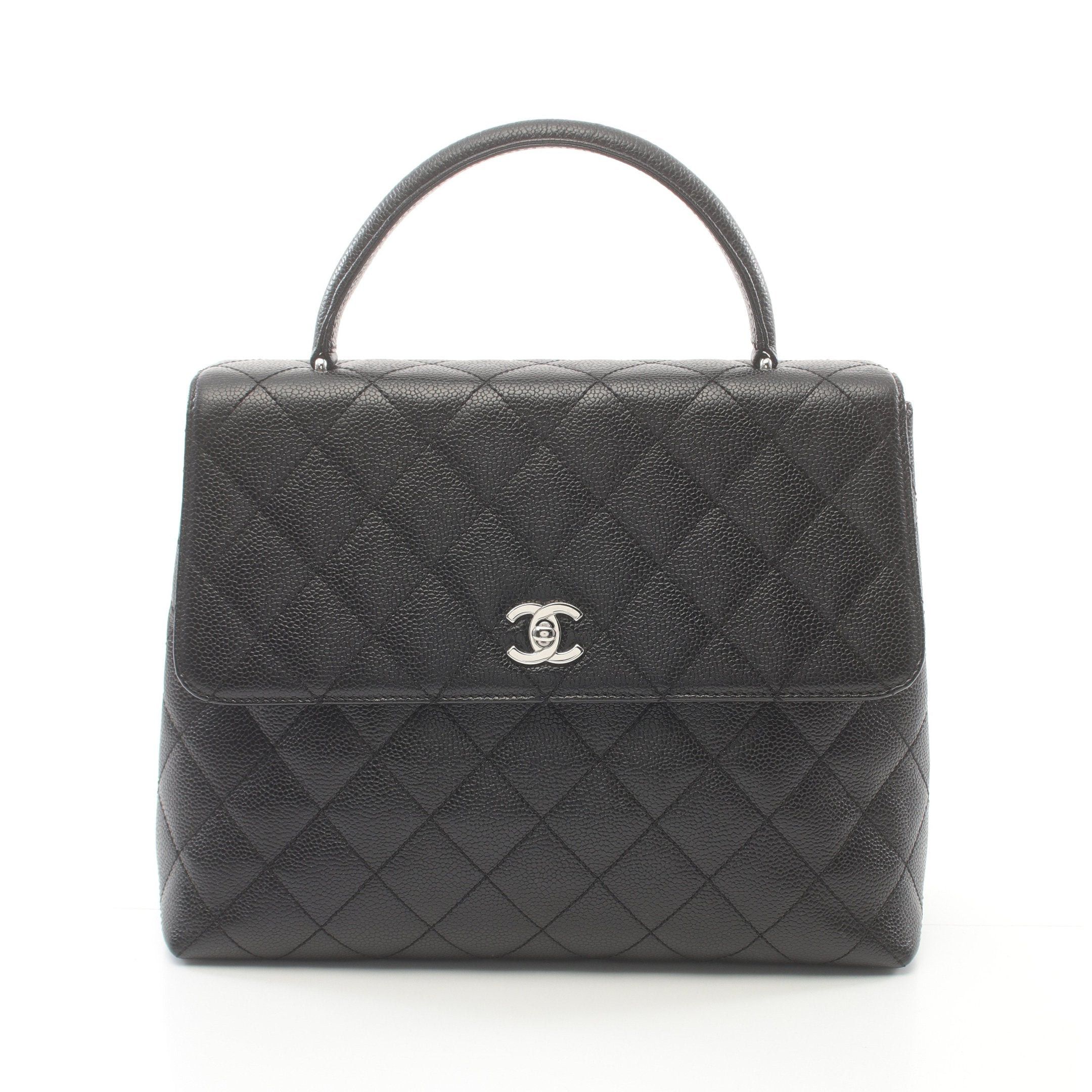 Chanel Chanel Matelasse Handbag Caviar Skin Black Silver Hardware Size ONE SIZE - 1 Thumbnail