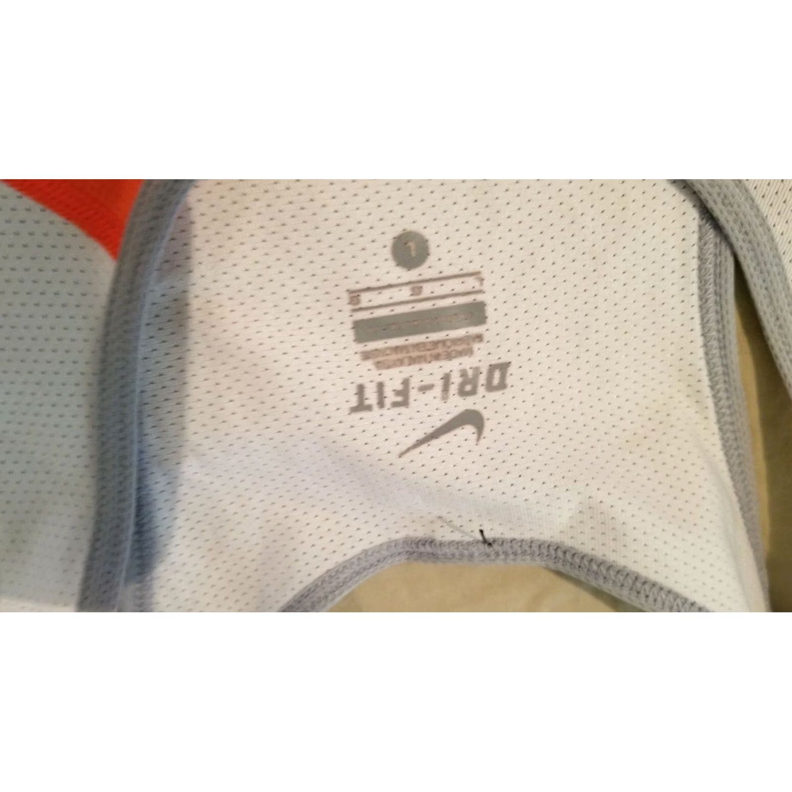 Nike Nike Shirt Womens L White Tank Orange Athletic Gym Workout Size L / US 10 / IT 46 - 3 Thumbnail