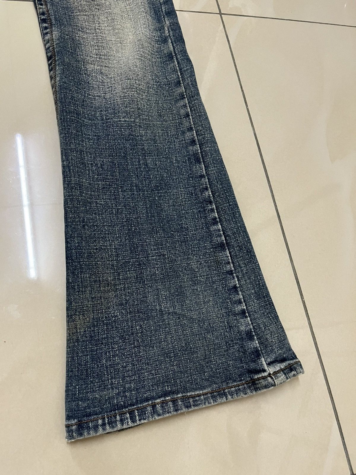 If Six Was Nine Flare Jeans Jessy Logan faded distressed low rise mud rusty Size US 30 / EU 46 - 5 Thumbnail