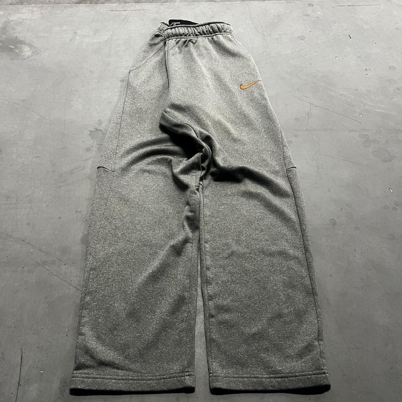 Nike × Vintage Vintage Y2K Nike Dri-Fit Grey Sweatpants with Bronze Swoosh! Size US 34 / EU 50 - 2 Thumbnail