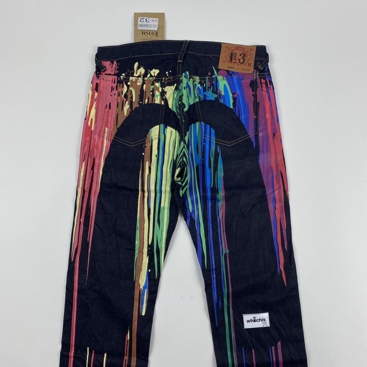 Vintage evisu daicock big logo painting printed Size US 32 / EU 48 - 2 Thumbnail