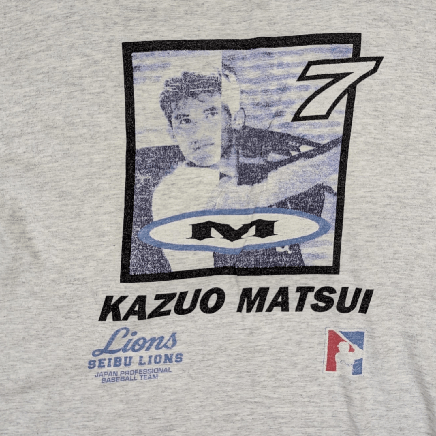 MLB Vintage 2000's KAZUO MATSUI Seibu Lions MLB T Shirt Size US L / EU 52-54 / 3 - 4 Thumbnail