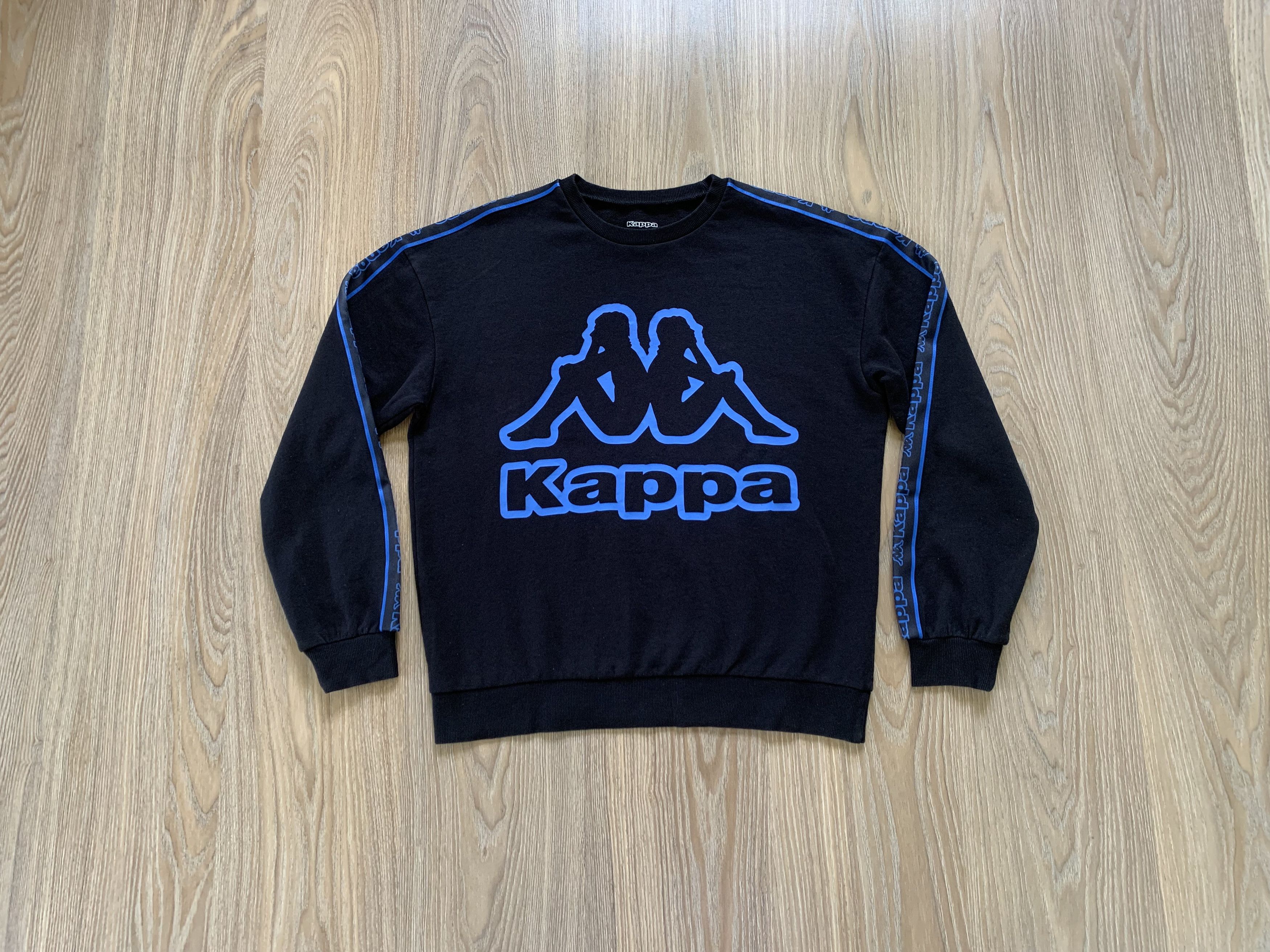 Kappa Kappa Black Big Logo Cotton Lampas Sweatshirt Size US M / EU 48-50 / 2 - 1 Thumbnail