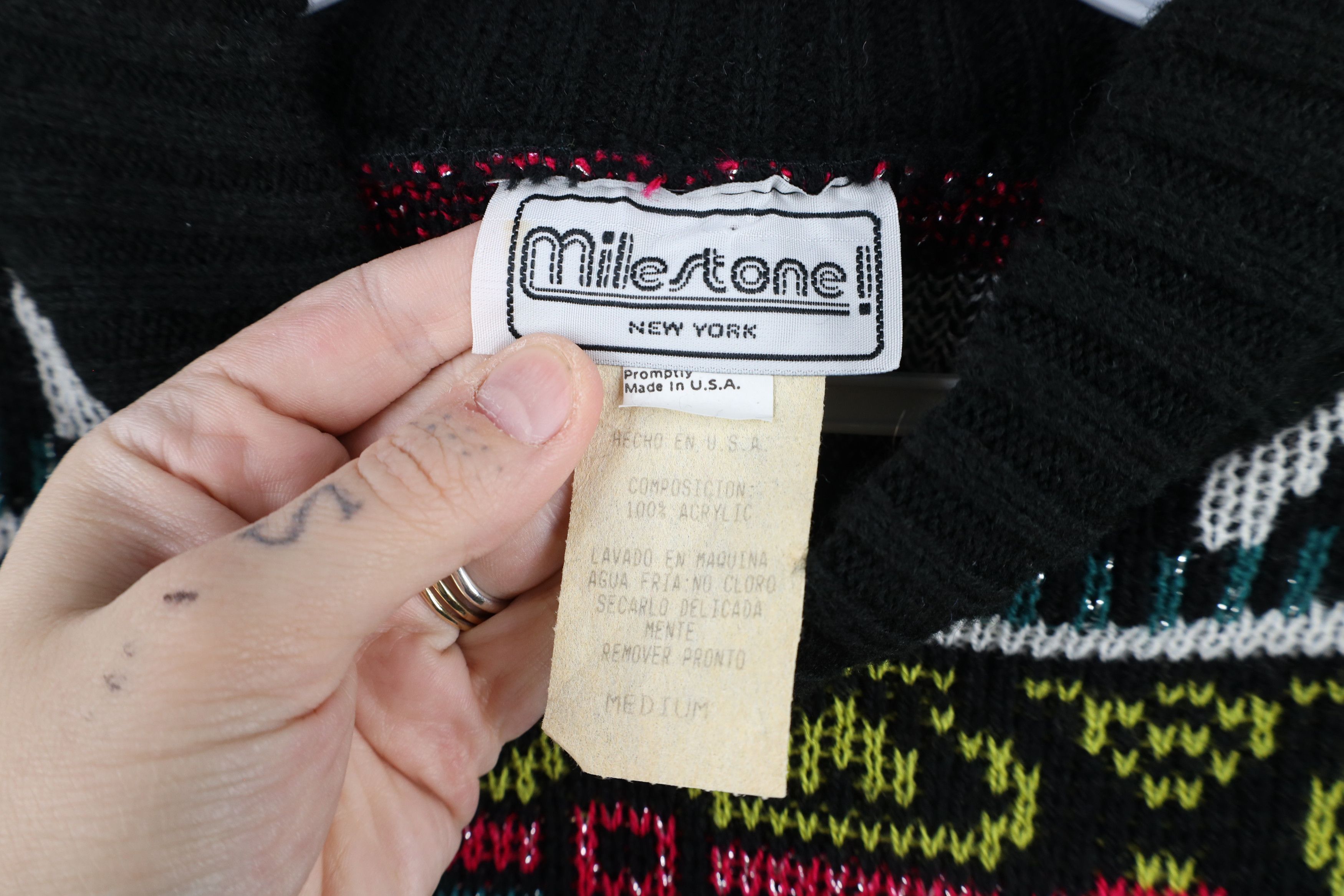 Vintage Vintage 90s Fairy Kei Kawaii Knit Mock Neck Sweater USA Size M / US 6-8 / IT 42-44 - 4 Thumbnail