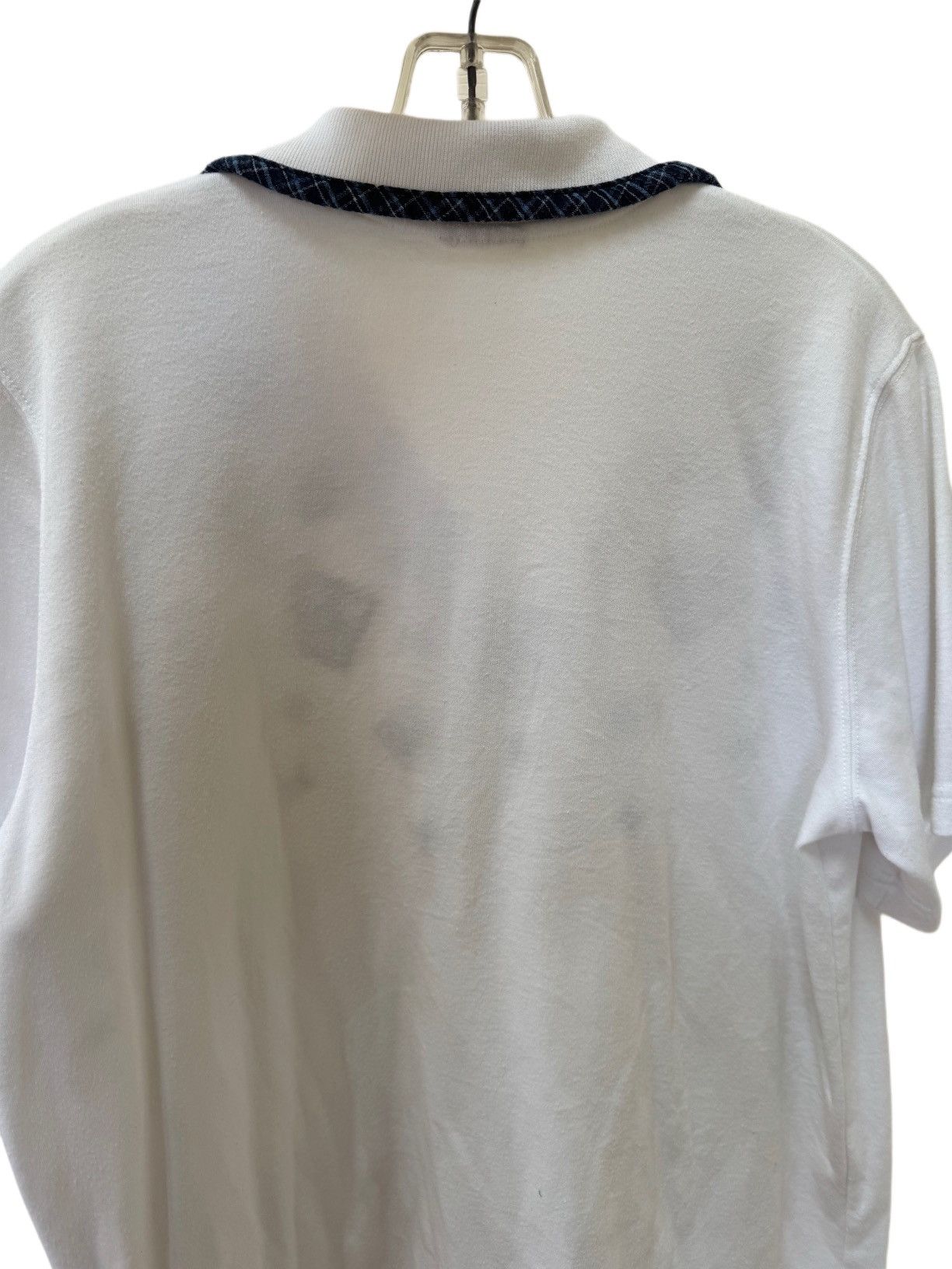 Vintage Women’s vintage 90s white cotton polo beaded embroidered Size M / US 6-8 / IT 42-44 - 2 Thumbnail