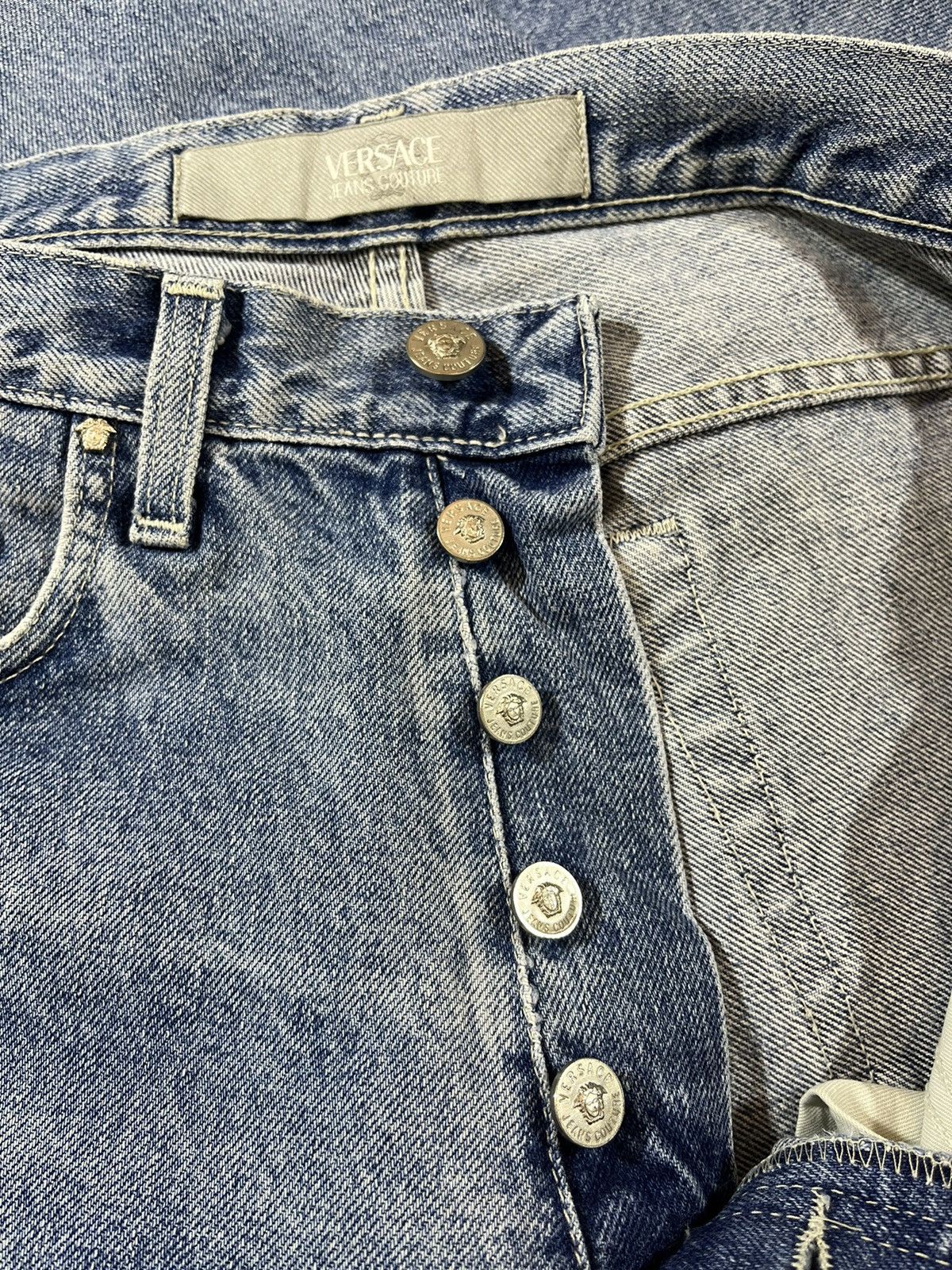 Versace Jeans Couture Versace Jeans Couture Distressed Denim – (Made in Italy) Size US 31 - 12 Thumbnail