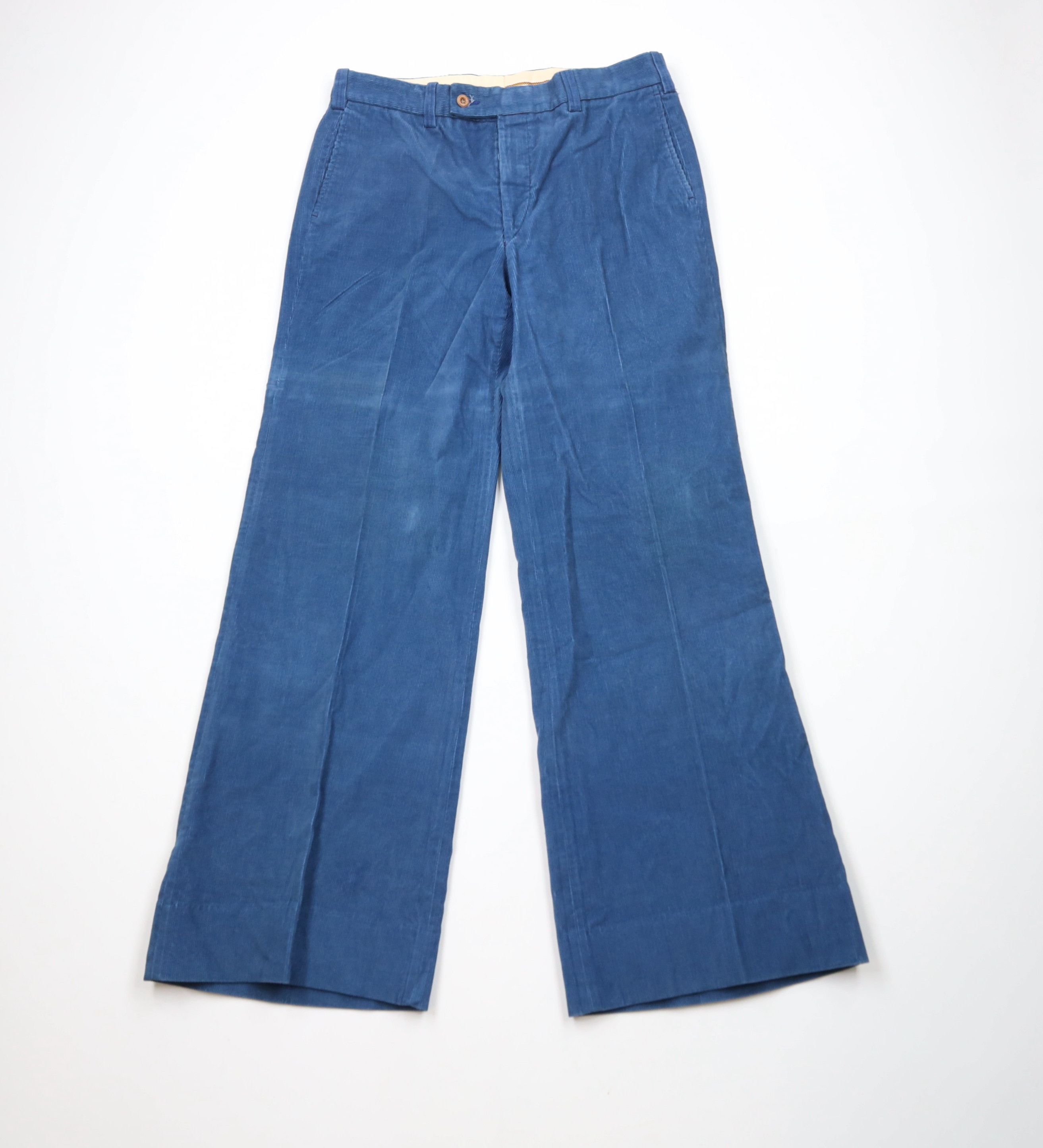 Vintage Vintage 70s Streetwear Wide Leg Bell Bottoms Corduroy Pants Size US 34 / EU 50 - 1 Thumbnail