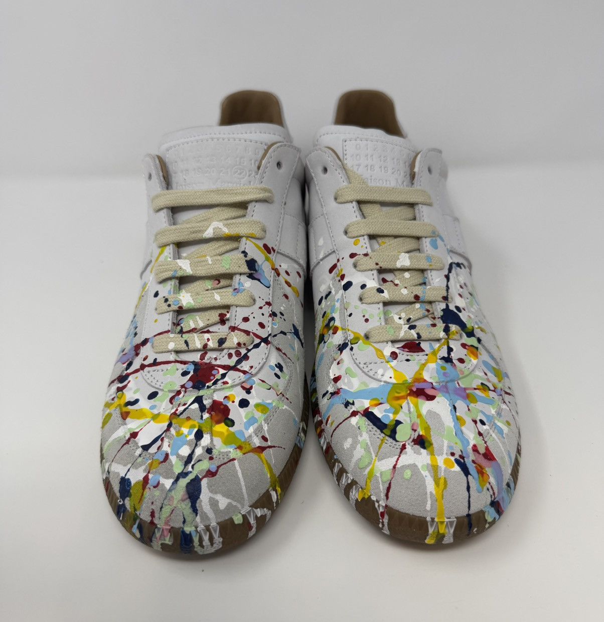 Maison Margiela Maison Margiela Paint Splatter Replica GAT White Size US 7 / EU 40 - 2 Thumbnail
