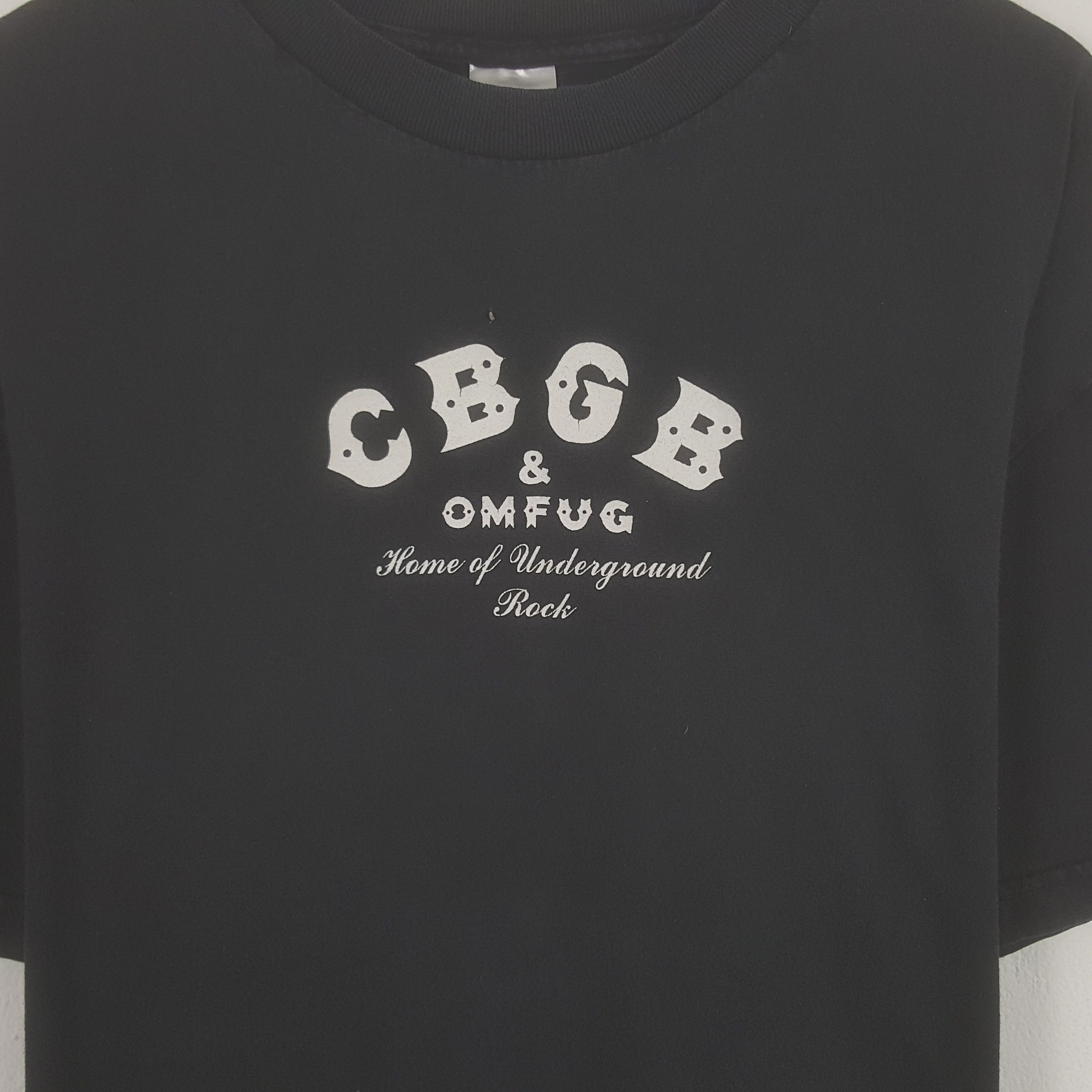 Band Tees × Vintage Vintage CBGB & OMFUG Tshirt Size US XL / EU 56 / 4 - 2 Thumbnail