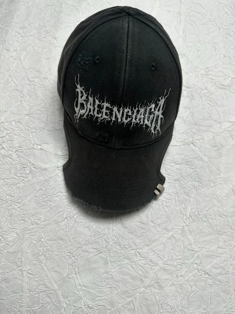 Balenciaga Balenciaga 24SS Dragon Flame Embroidered Cap Size ONE SIZE - 1 Thumbnail