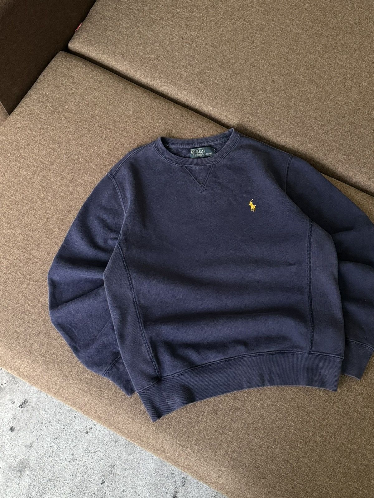 Polo Ralph Lauren × Vintage Vintage Polo Ralph Lauren Y2K faded distressed sweatshirt Size US S / EU 44-46 / 1 - 4 Thumbnail