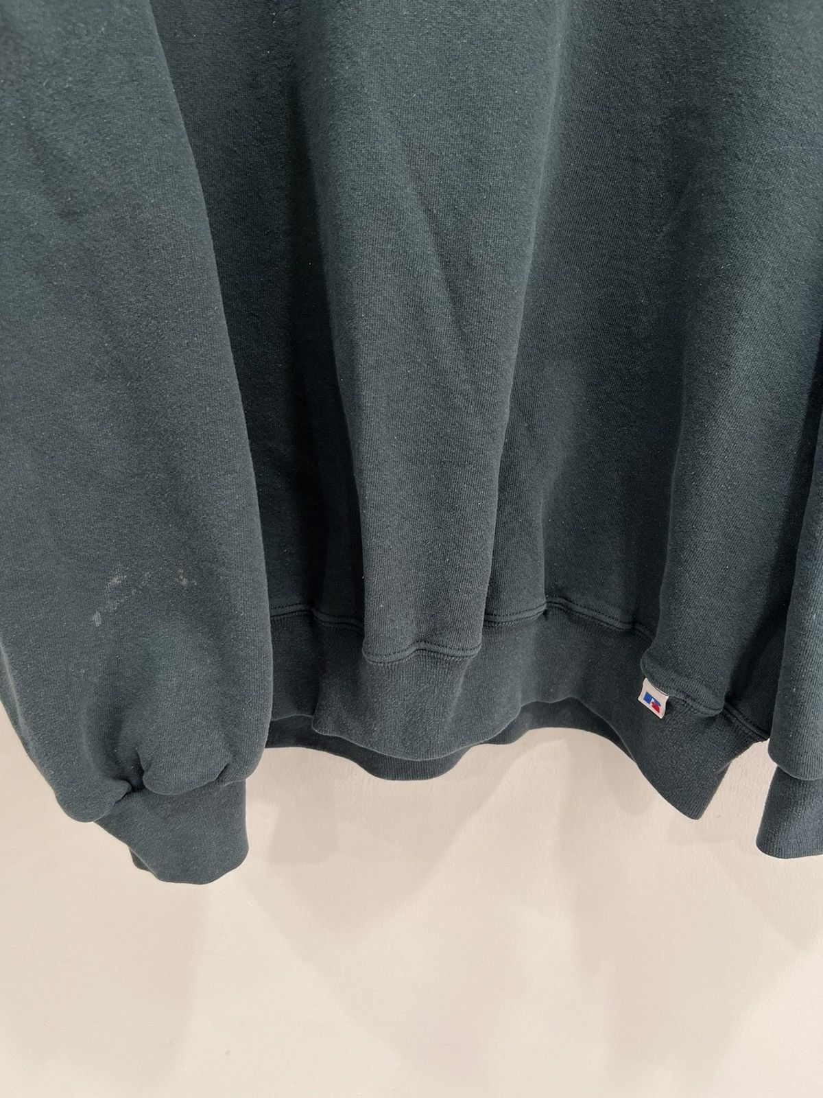Russell Athletic Vtg Russell Athletic Sweater Sweatshirt green blank Size US XL / EU 56 / 4 - 2 Thumbnail