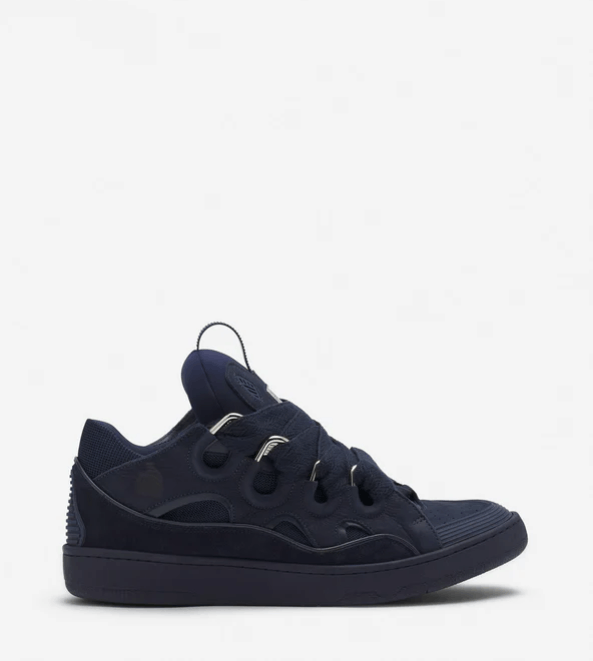 Lanvin BNWT SS25 LANVIN LEATHER CURB SNEAKERS NAVY BLUE 40 Size US 7 / EU 40 - 1 Thumbnail
