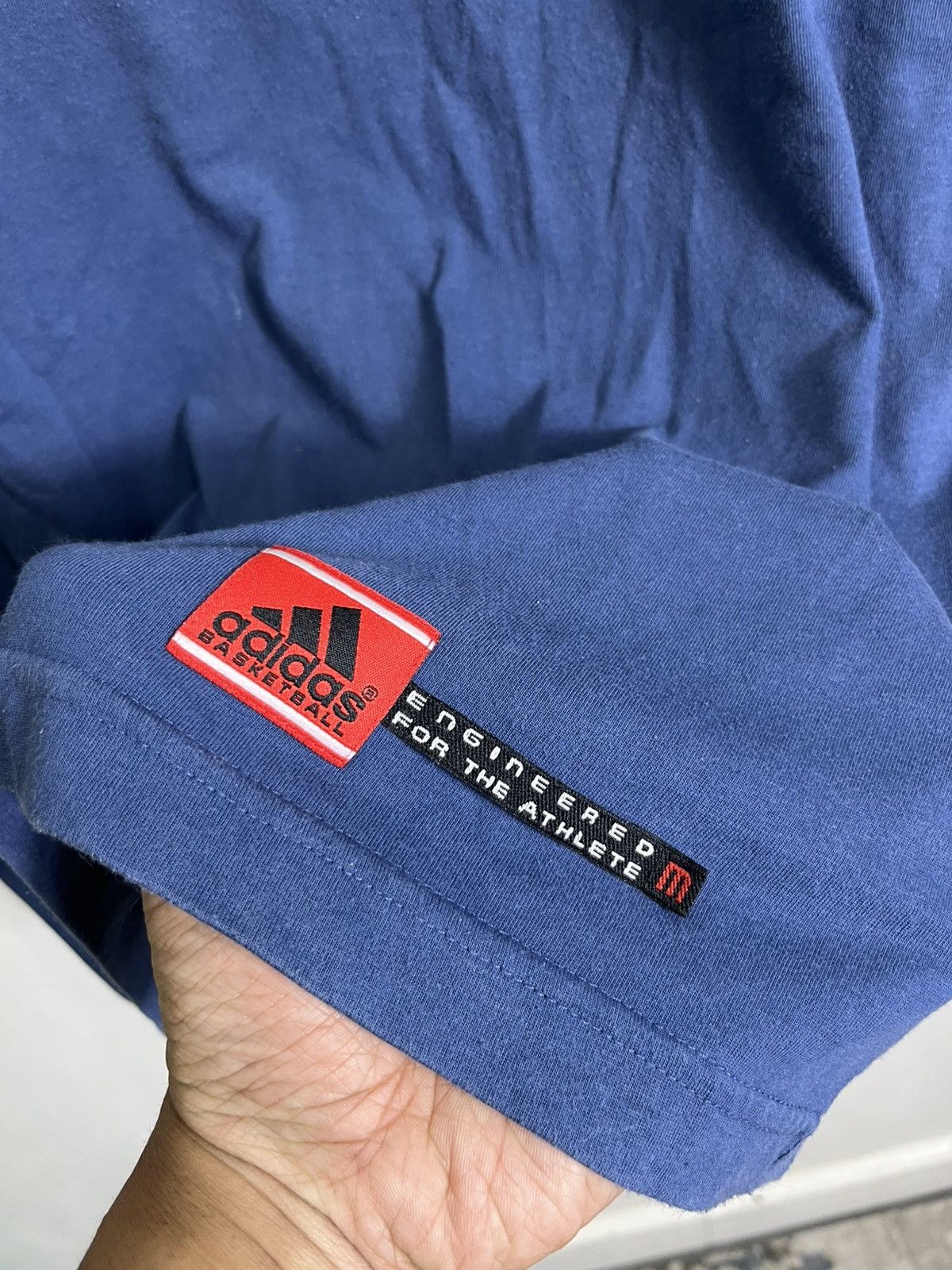Adidas Vintage 1990 Adidas Basketball tshirt Size US XXL / EU 58 / 5 - 3 Thumbnail