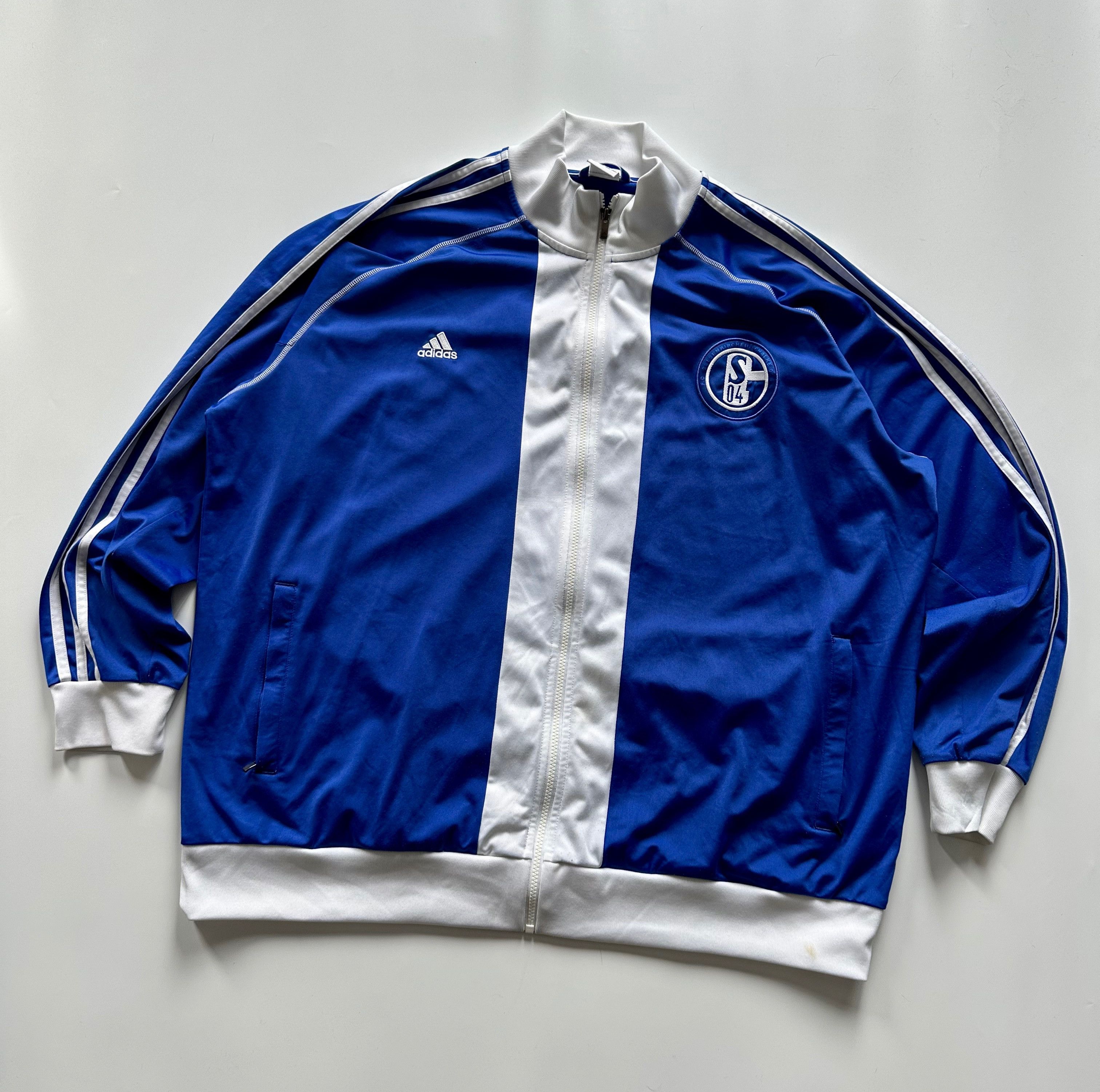 Adidas Adidas Schalke Track Top Jacket XXXL blue Soccer Football Size US XXL / EU 58 / 5 - 1 Thumbnail