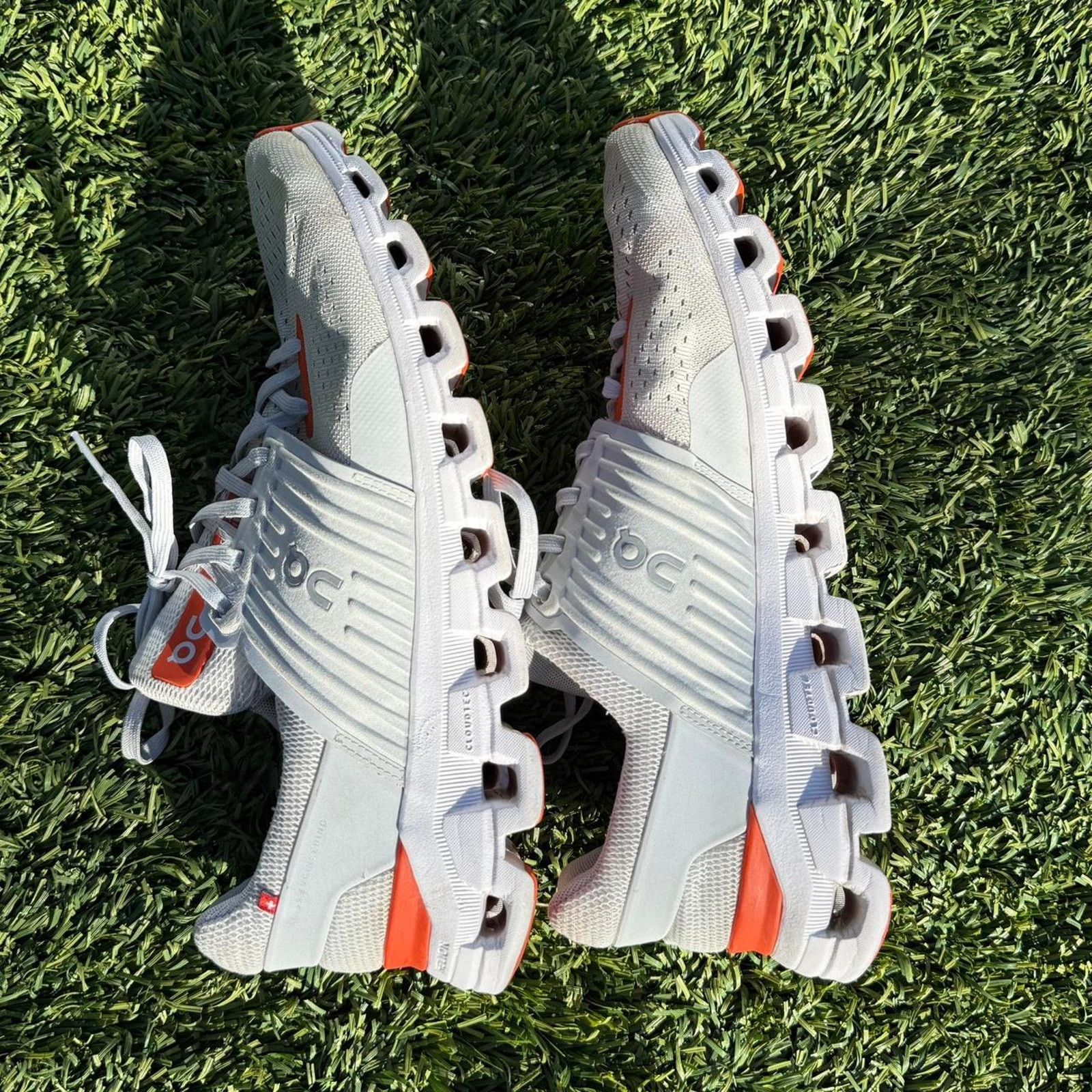 On On Running Cloudswift White Flame Orange Size 9.5M US Size US 9.5 / EU 42-43 - 5 Thumbnail