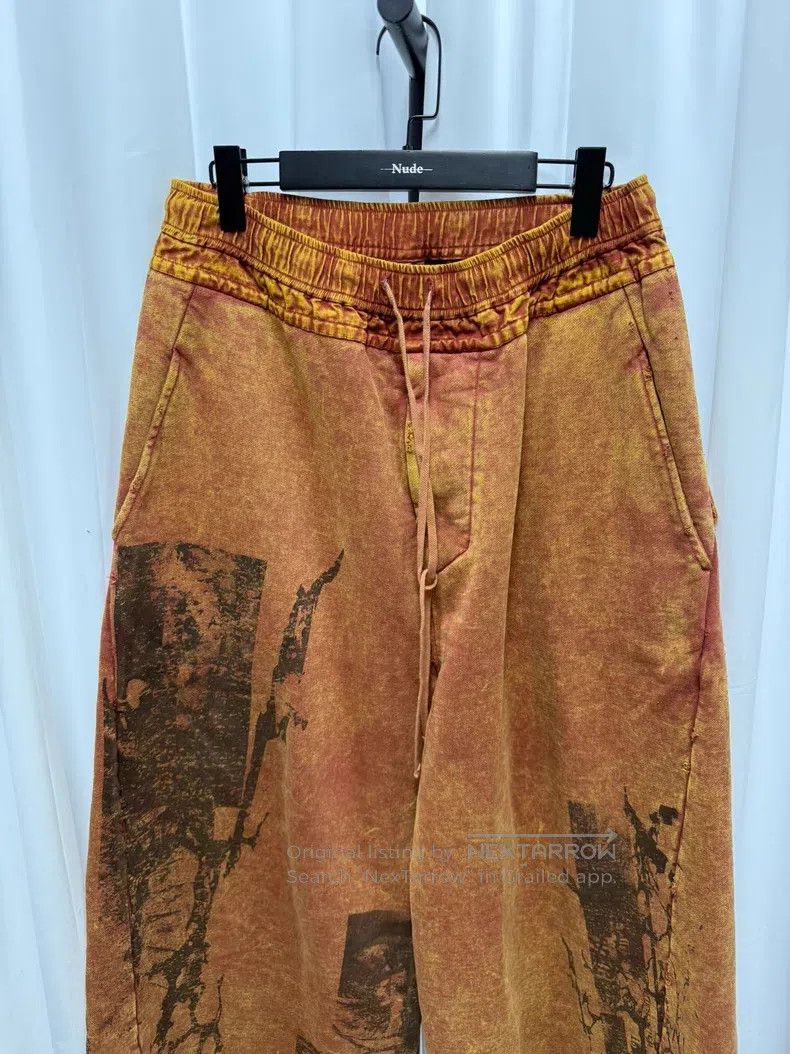 Julius Julius Heavy Washed Destroyed Flare Sweatpants Size US 27 - 2 Thumbnail
