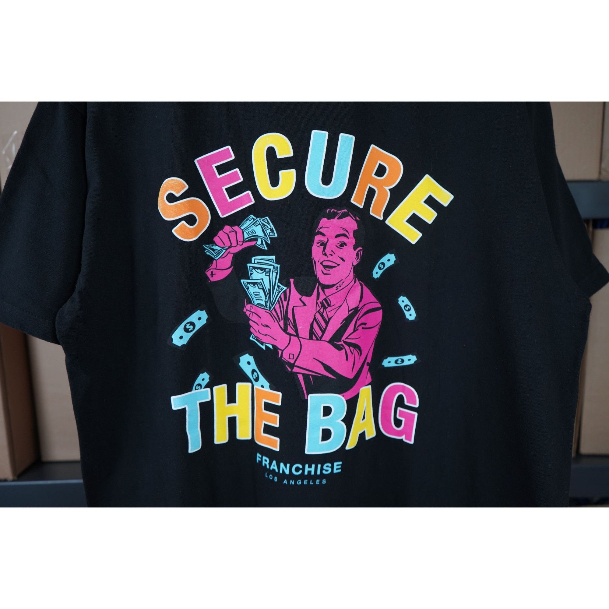 Other Black Franchise LA Secure The Bag Tshirt L Streetwear #465 Size US L / EU 52-54 / 3 - 3 Thumbnail