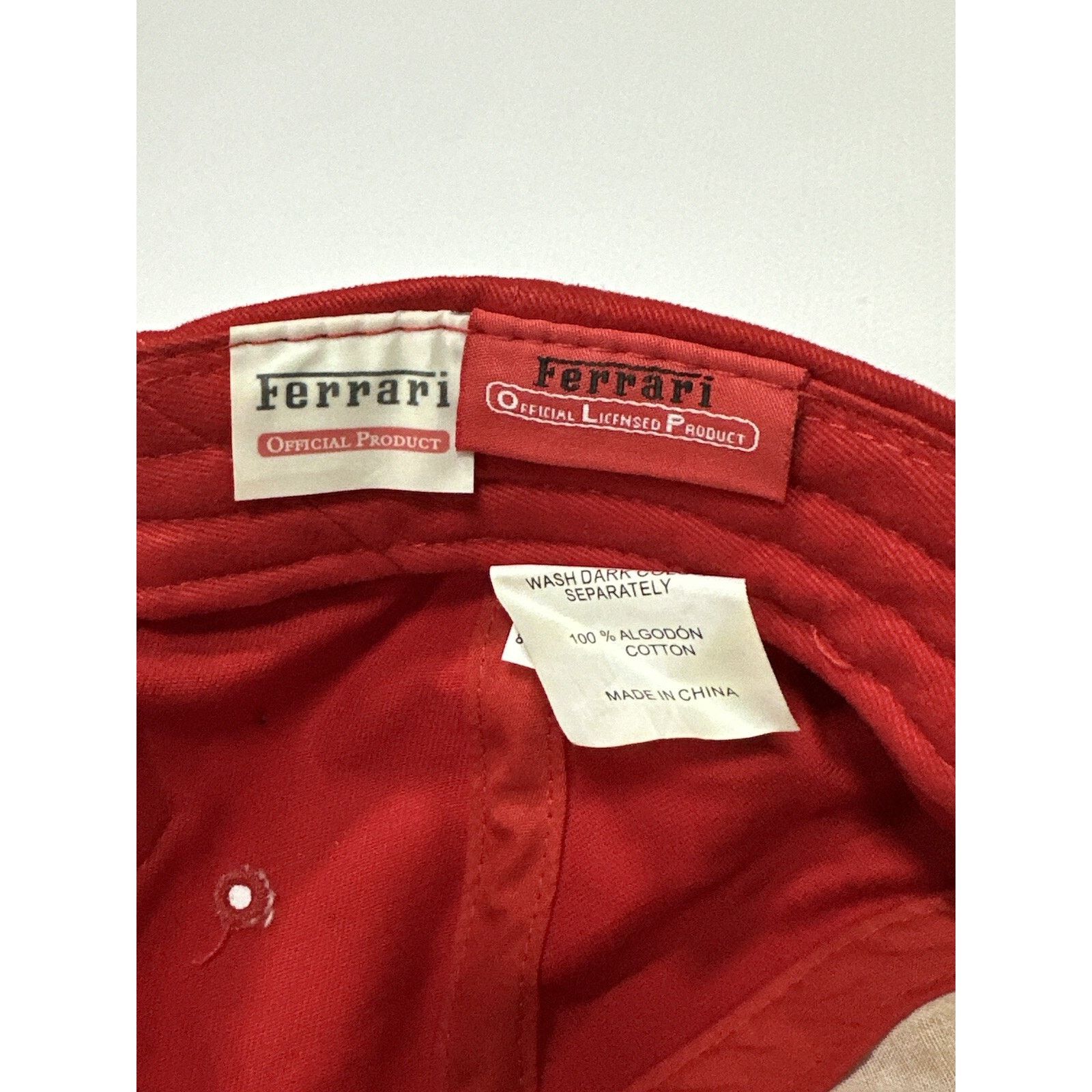 Ferrari Vintage Ferrari Felipe Massa F1 Racing Me’s Baseball Cap Hat Size ONE SIZE - 5 Thumbnail