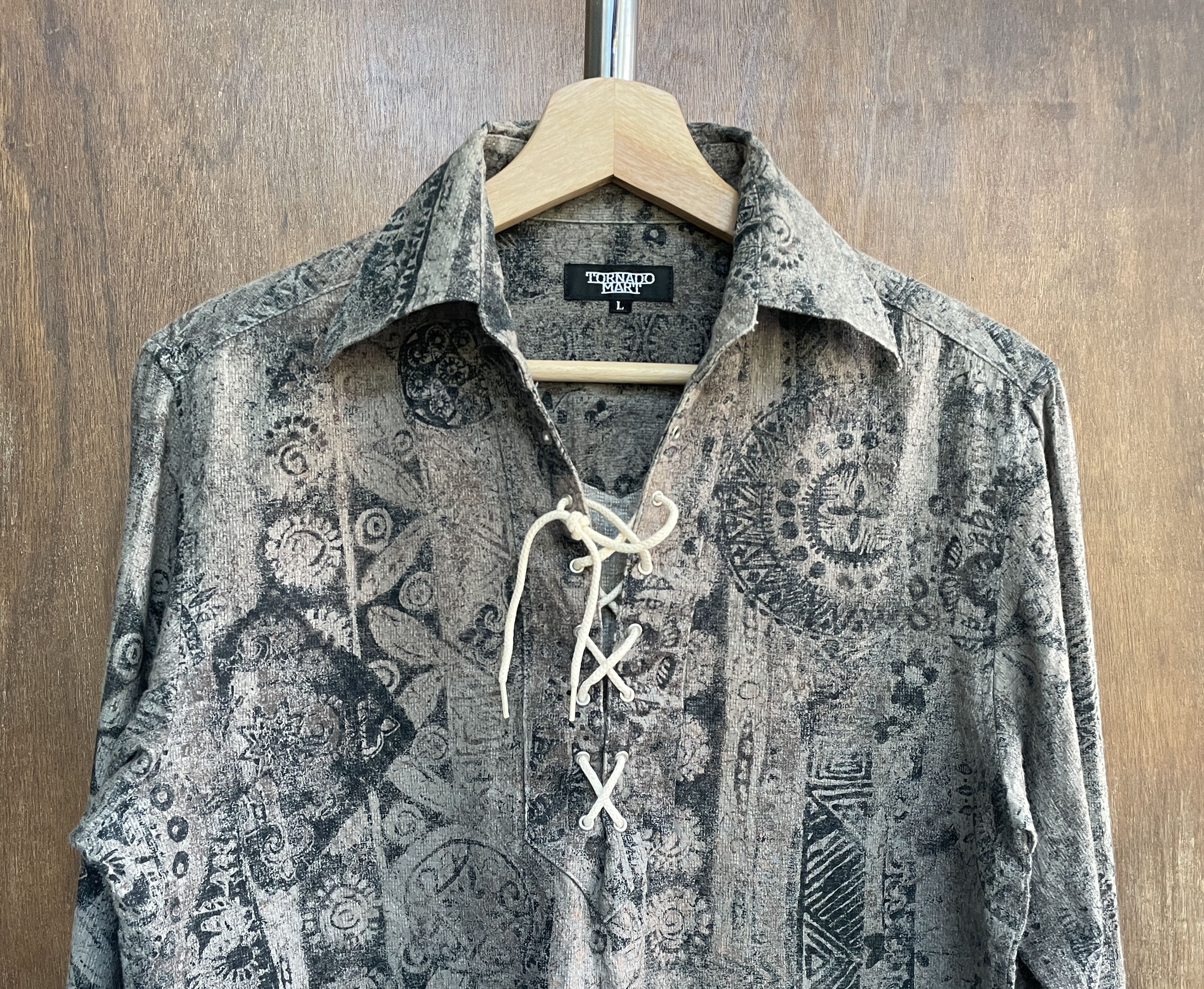 Tornado Mart TORNADO MART Graphic Vintage Lace Shirt Size US XXS / EU 40 - 2 Thumbnail