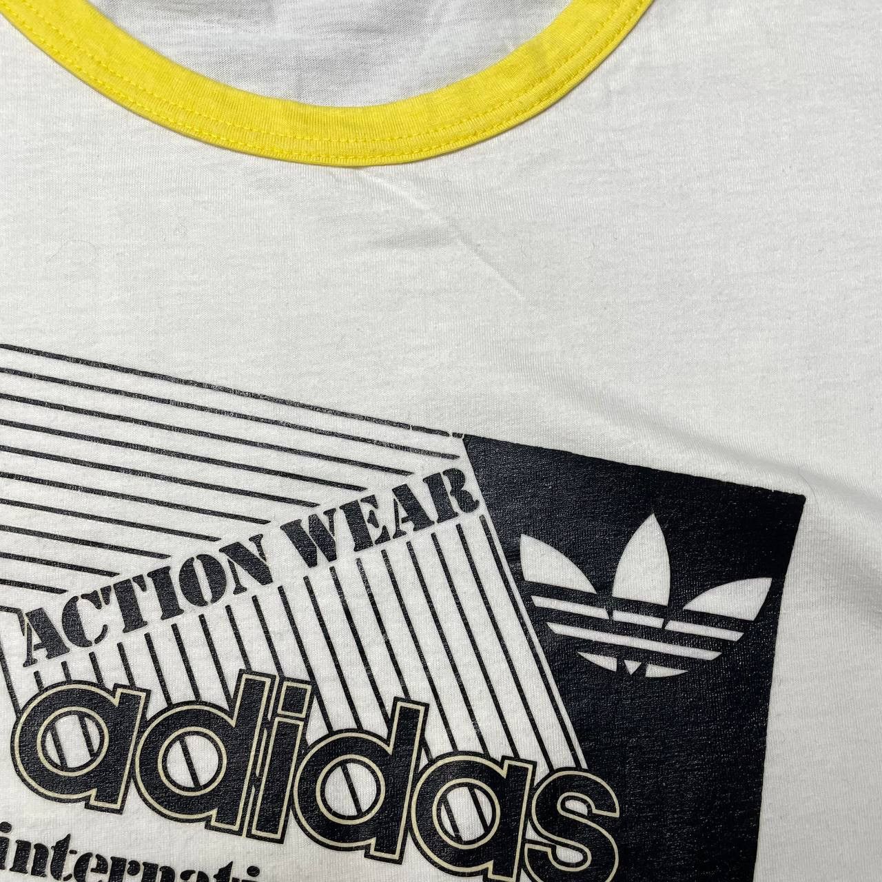 Vintage Vintage 80s 90s Adidas International Ringer Shirt Size L Size US L / EU 52-54 / 3 - 3 Thumbnail