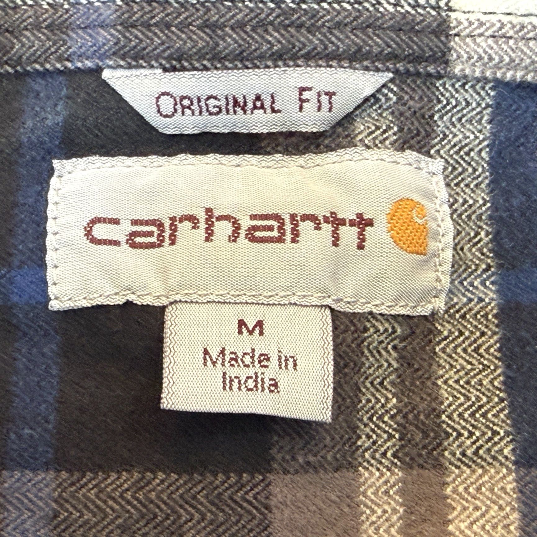 Carhartt Carhartt Button Up Flannel Shirt Mens Medium Black Blue Plaid Long Sleeve Pocket Size US M / EU 48-50 / 2 - 6 Thumbnail