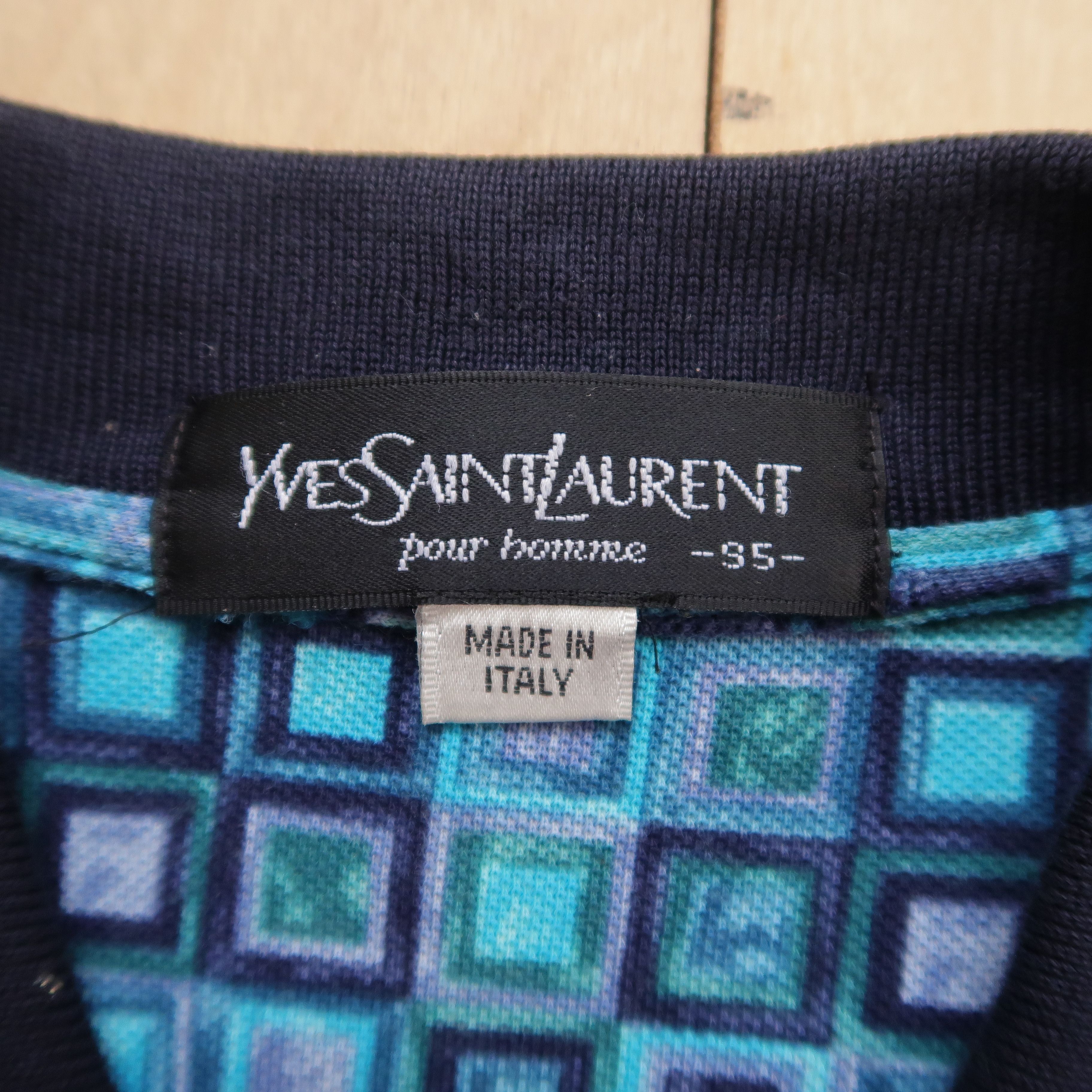 Saint Laurent Paris VTG Yves Saint Laurent YSL Pour Homme Ethnic Polo Shirt Size US M / EU 48-50 / 2 - 4 Thumbnail