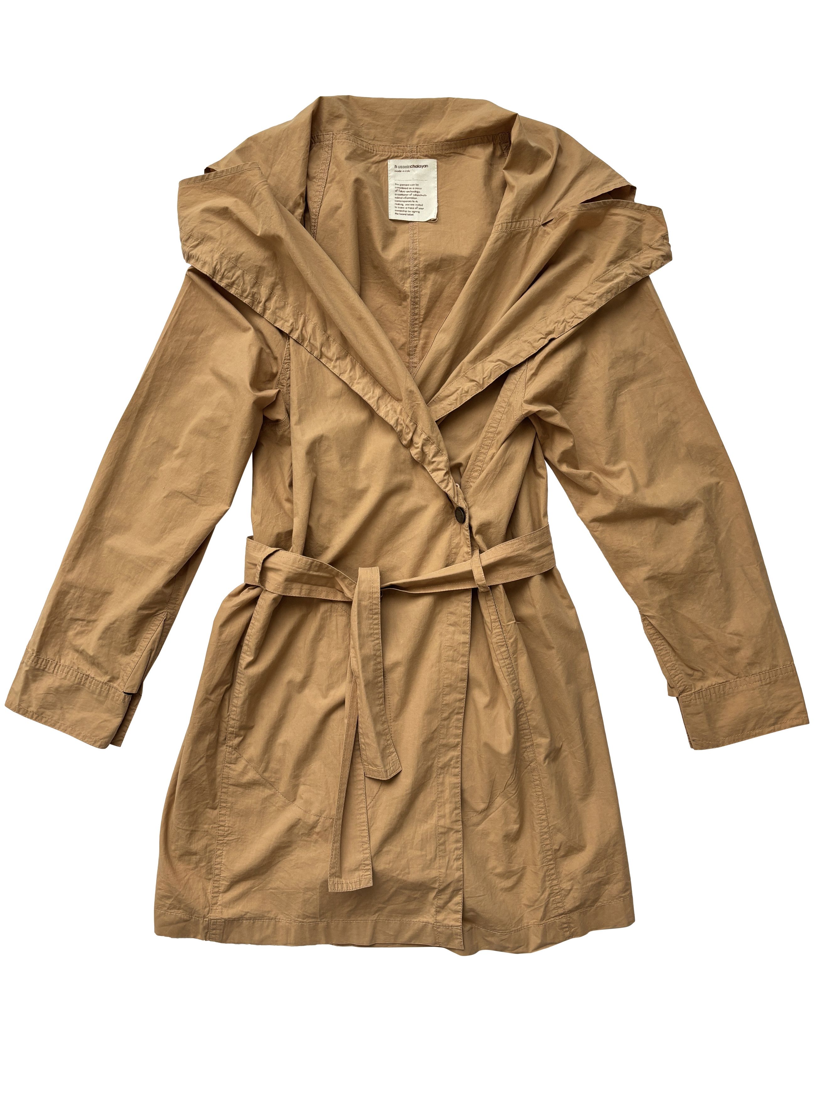 Hussein Chalayan ⚡️QUICK SALE⚡️Hussein Chalayan Beige Belted Cotton Coat Size M / US 6-8 / IT 42-44 - 4 Thumbnail