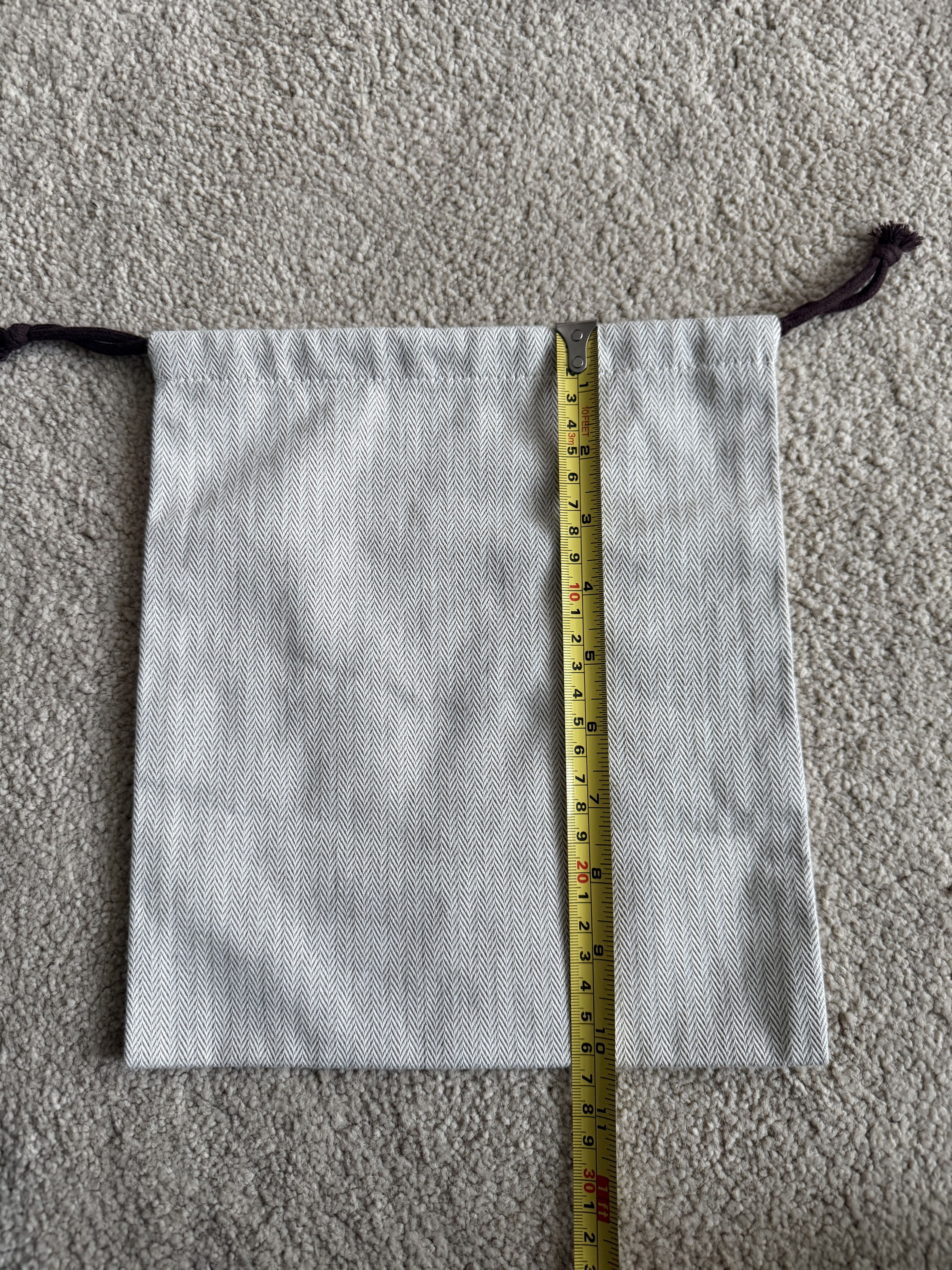 Hermes Authentic Hermes Herringbone Tweed Drawstring Storage Size ONE SIZE - 4 Thumbnail