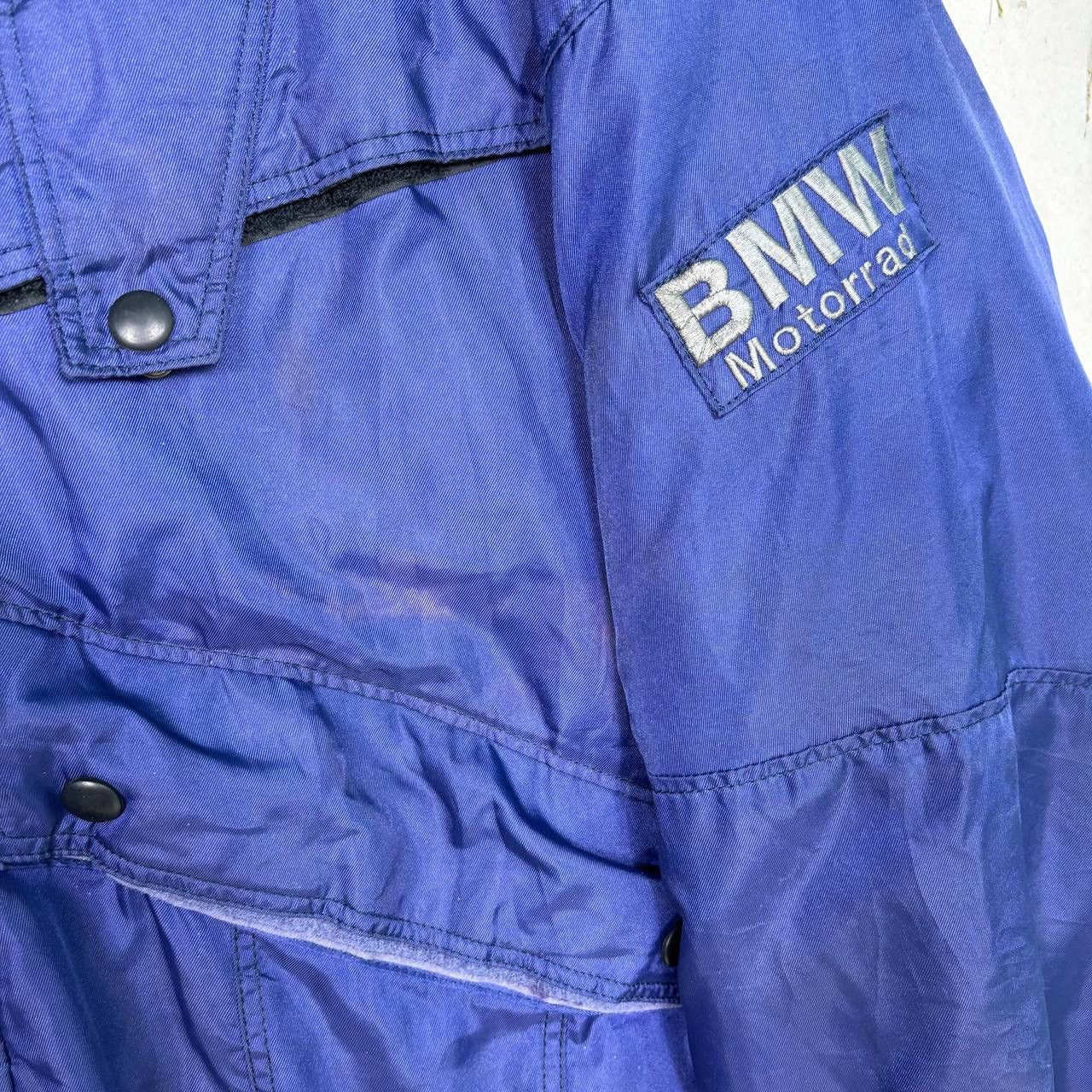 BMW Vtg 90s BMW Motorrad Multi-Weather System Blue Jacket L Size US L / EU 52-54 / 3 - 7 Thumbnail