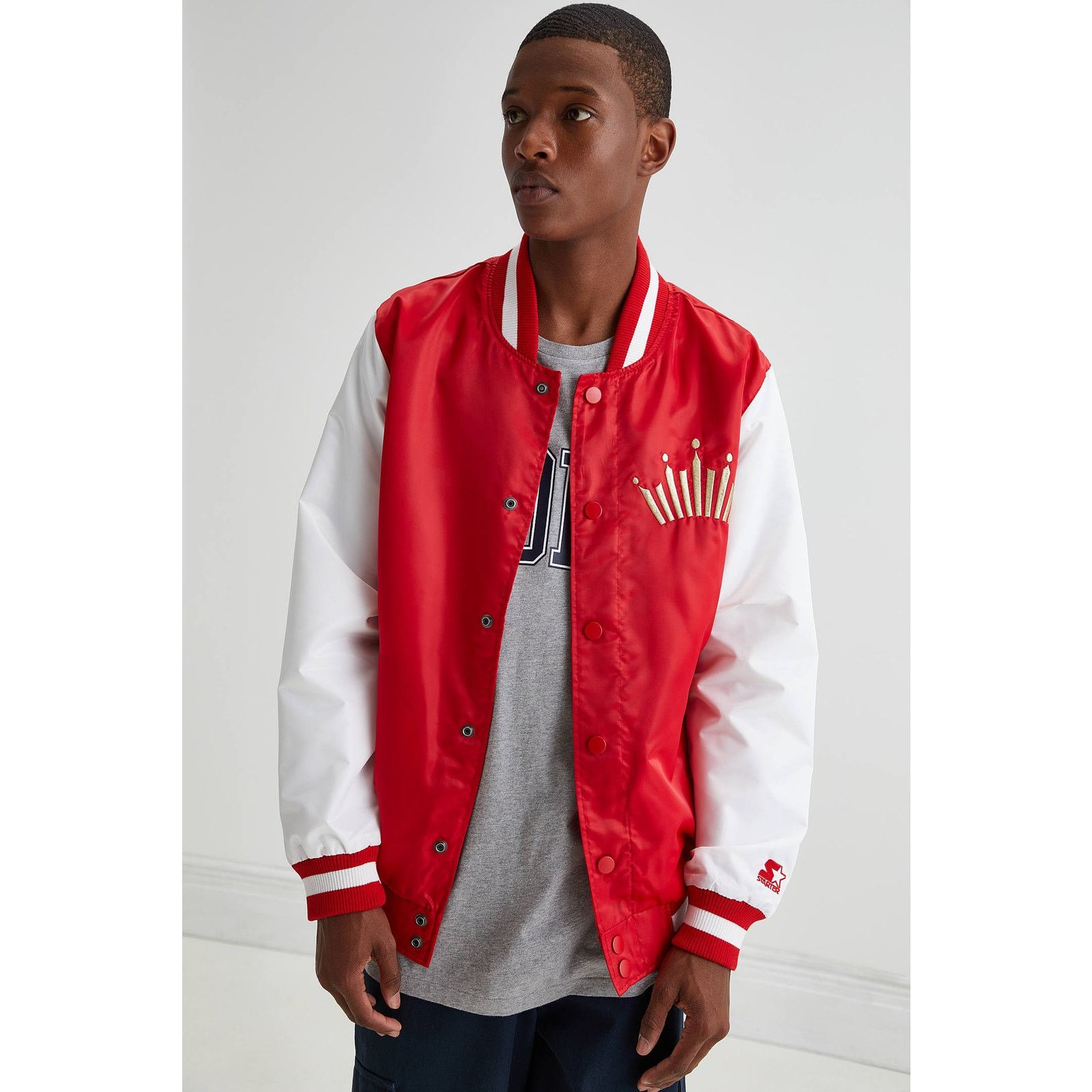 Urban Outfitters New Urban Outfitters Starter X Budweiser Crown Satin Jacket Size US M / EU 48-50 / 2 - 1 Thumbnail