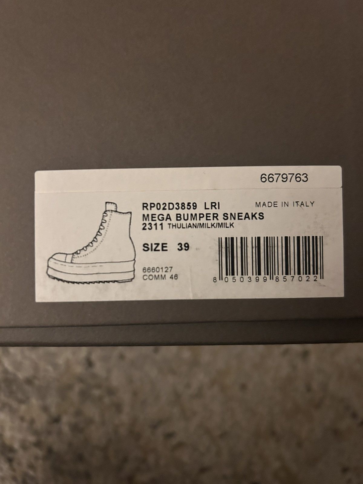 Rick Owens New Mega Bumpers Size US 9 / IT 39 - 9 Thumbnail