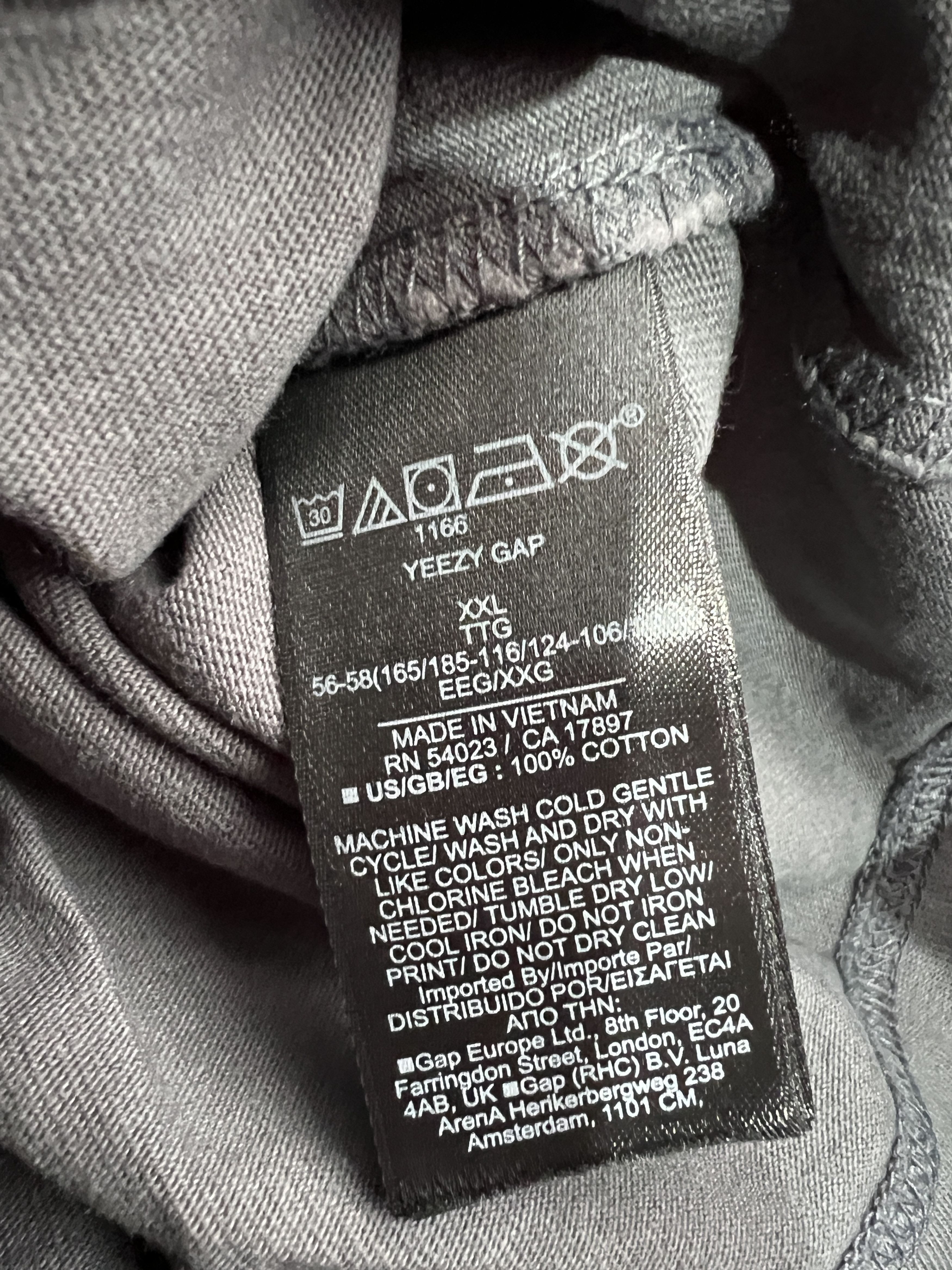 Gap × Kanye West NEW Gap x YZY t-shirt Yeezy Kanye West Size US XXL / EU 58 / 5 - 5 Thumbnail