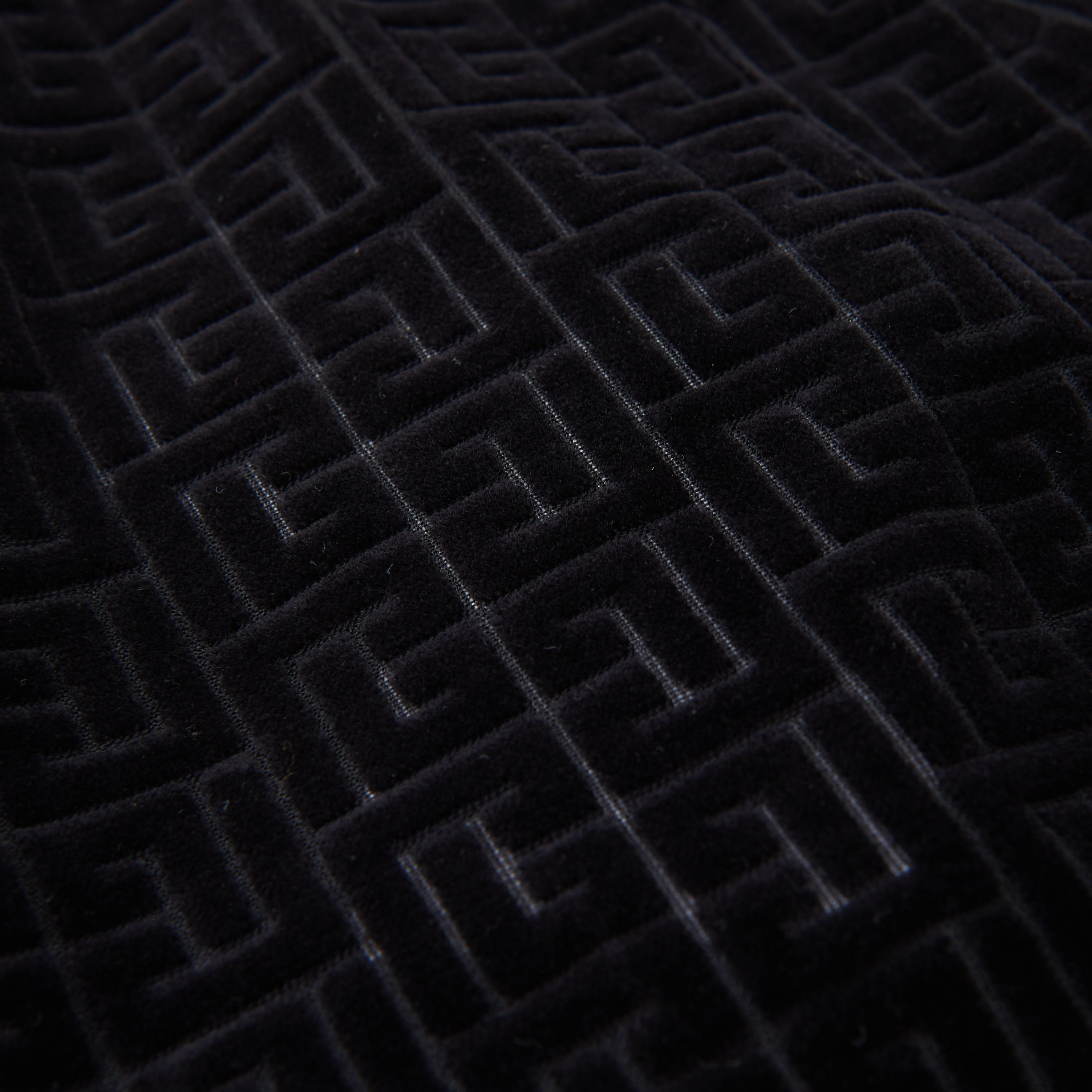 Balmain Black Velvet Shorts With Embossed Balmain Monogram Size 30" / US 8 / IT 44 - 4 Thumbnail