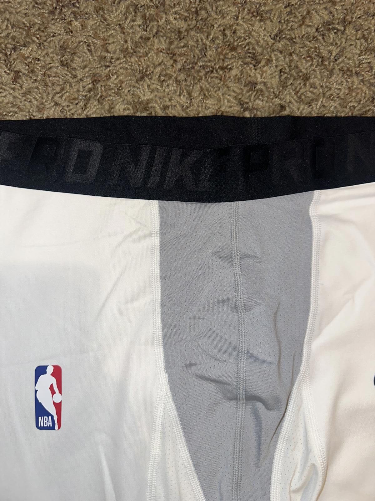 Nike Nike Men’s NBA Pro Hyperstrong Padded Pants White Tights Size US 40 / EU 56 - 2 Thumbnail