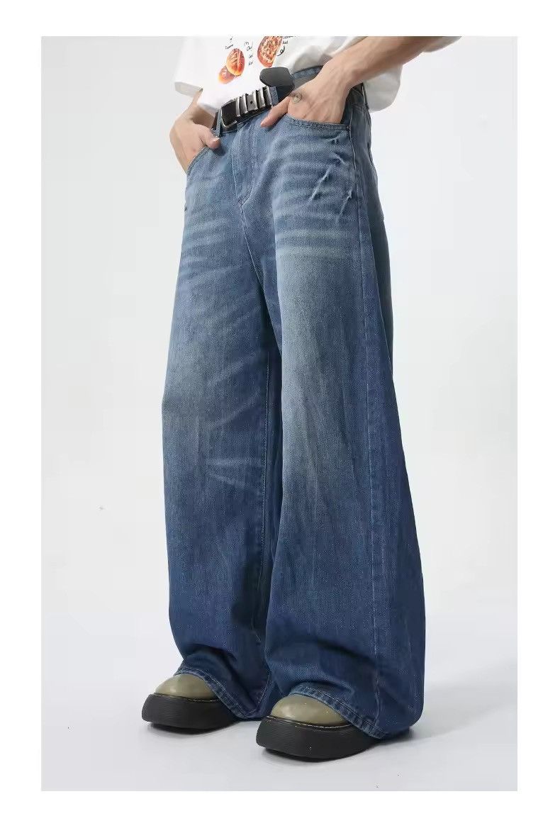 Japanese Brand × Jean Straight Loose Wide Leg Denim Pant Size US 30 / EU 46 - 2 Thumbnail